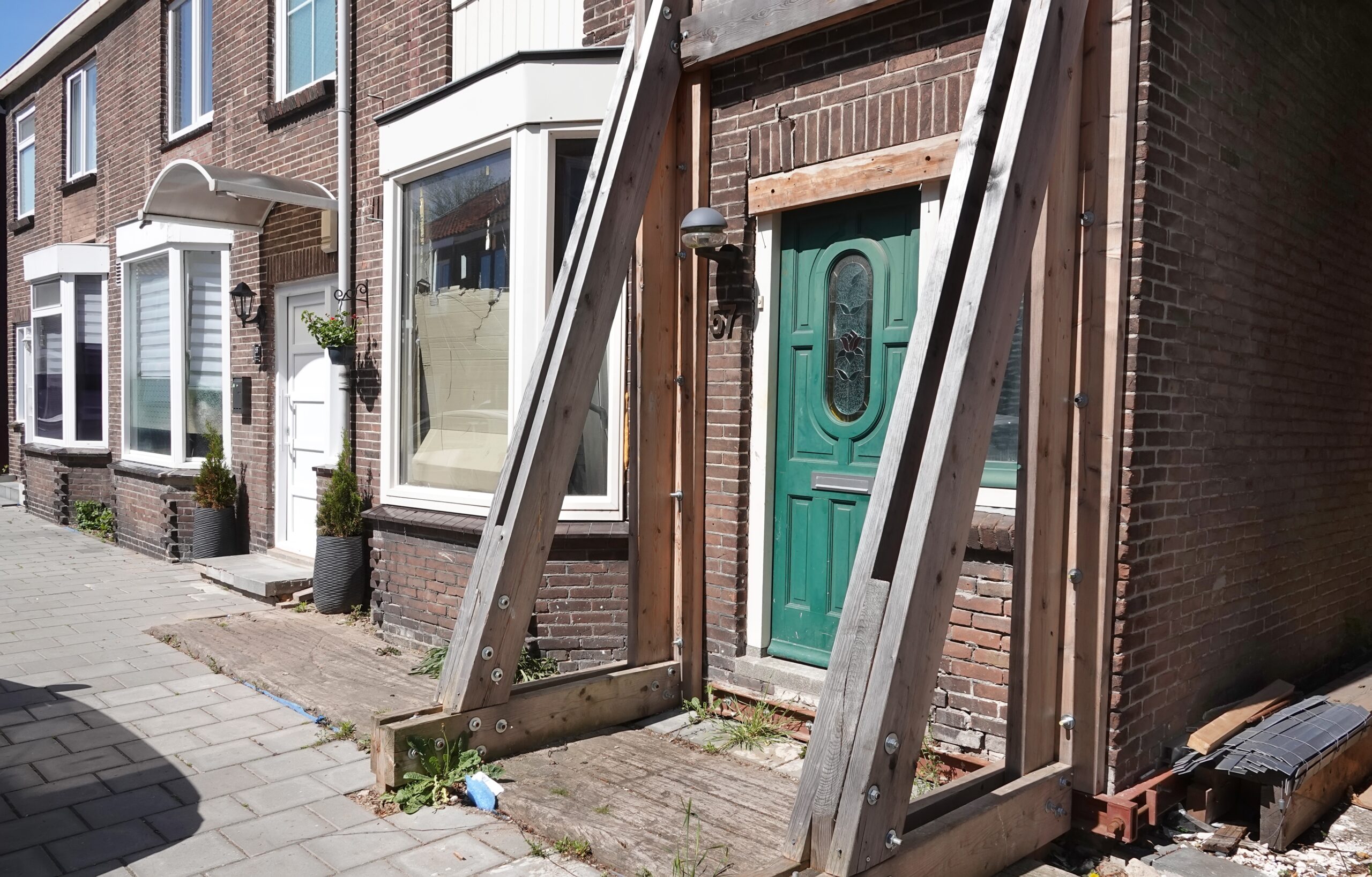 In 2022 hebben veel huizen in Zaanstad last van slechte funderingen. Foto : ANP