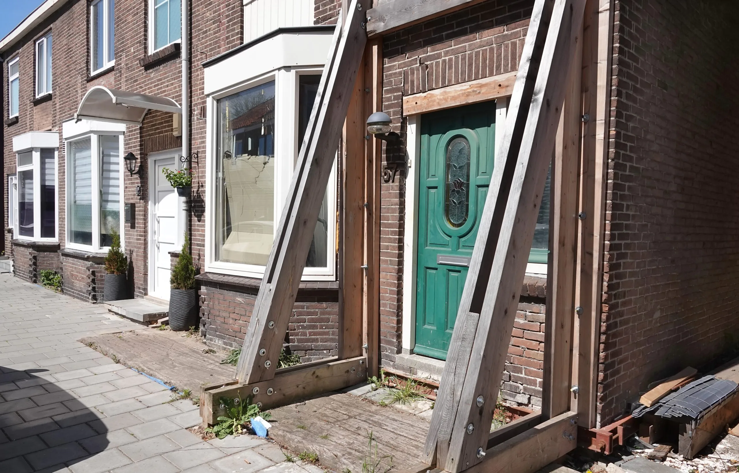 In 2022 hebben veel huizen in Zaanstad last van slechte funderingen. Foto : ANP