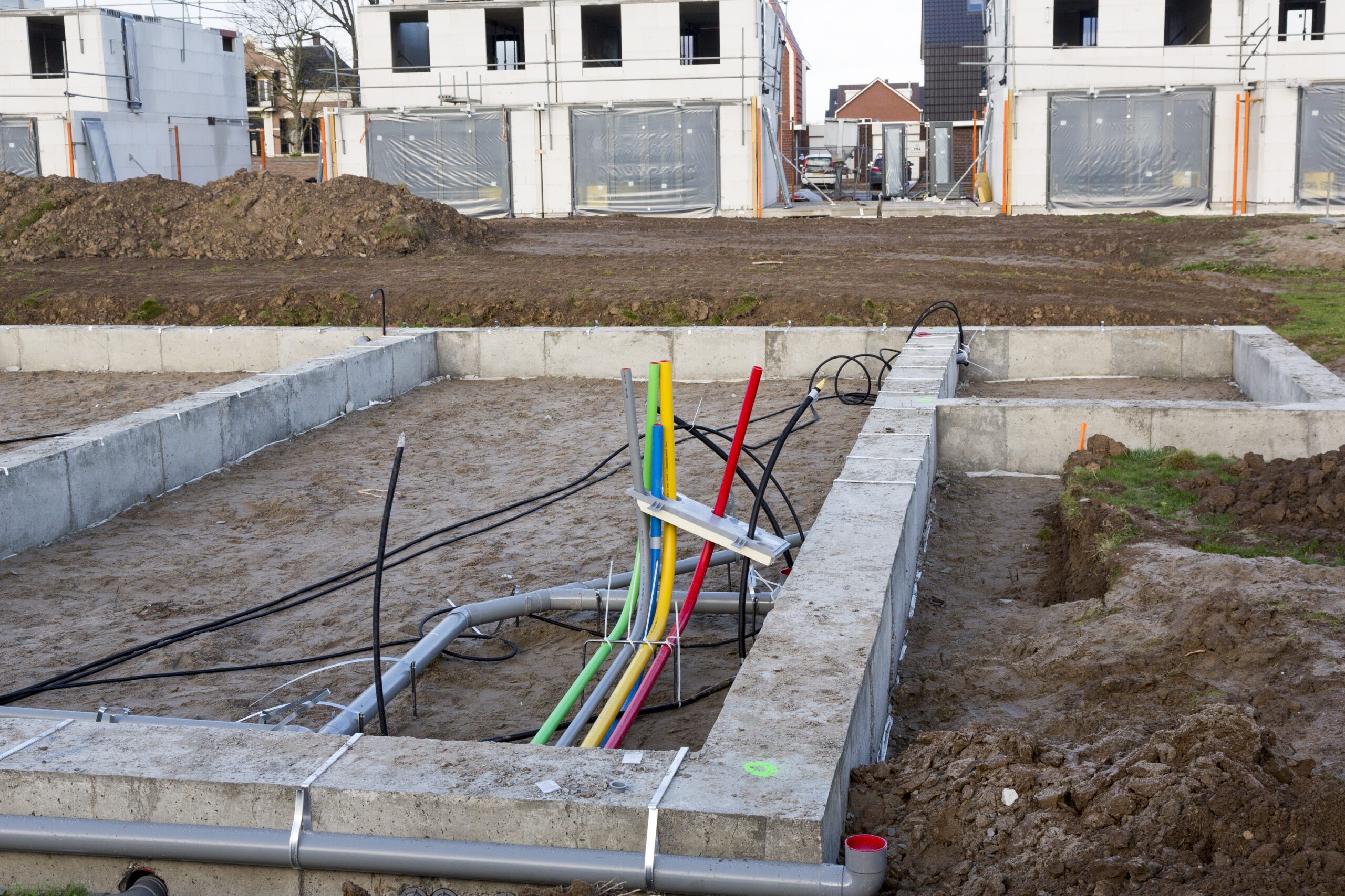 Aanleg van een woonwijk in Gelderland. Foto: ANP / Bert Spiertz