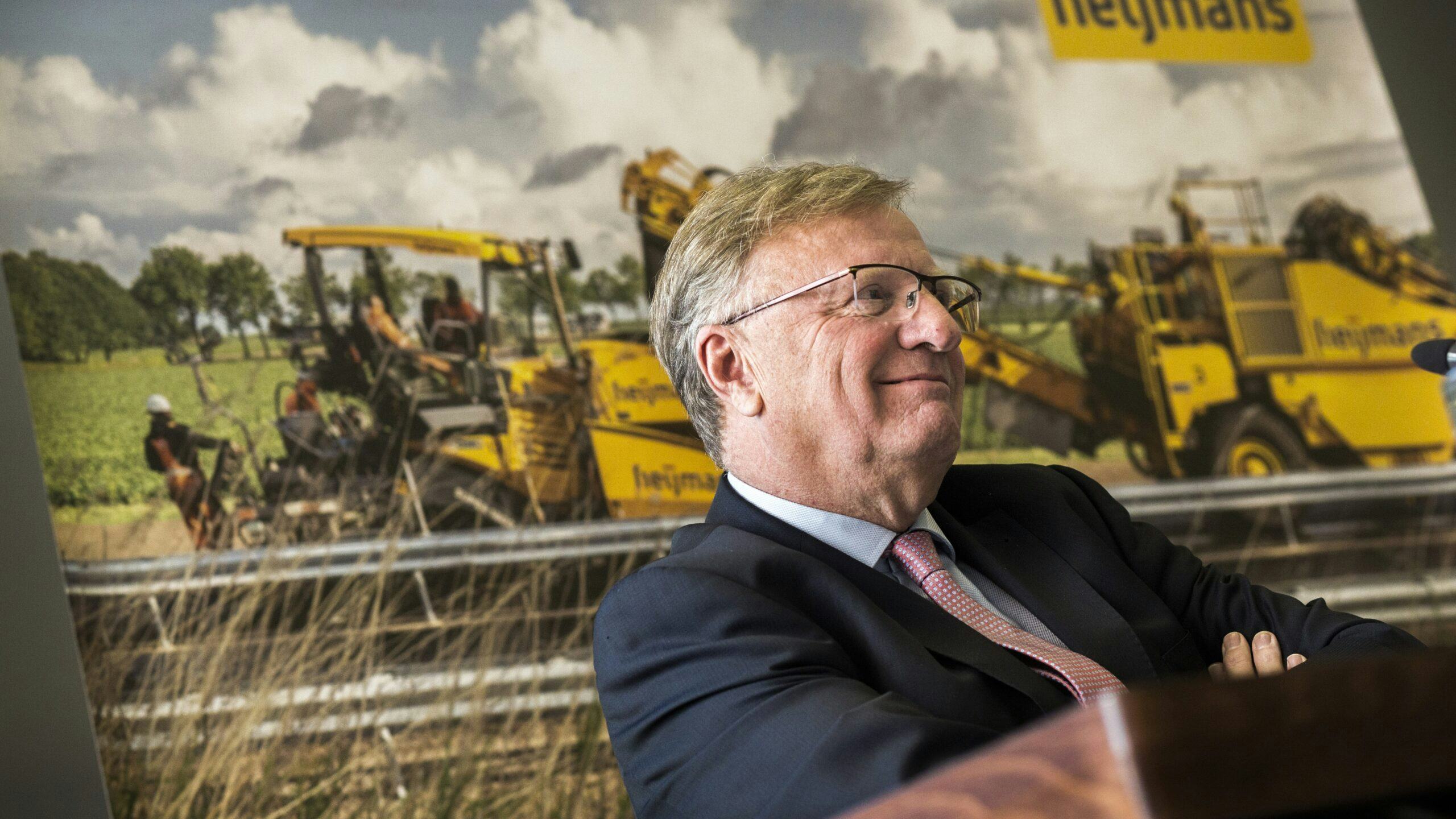 Ton Hillen tijdens de persconferentie van Heijmans. Foto: Eran Oppenheimer