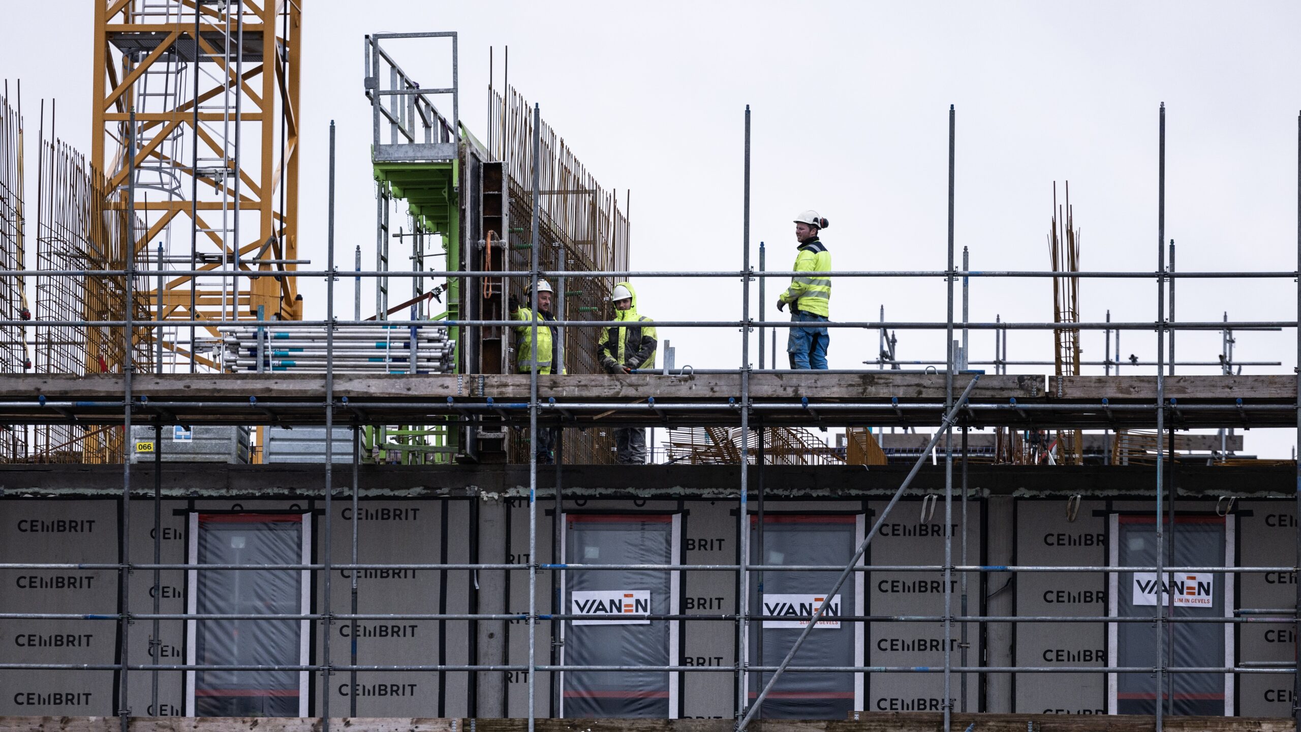 Bouw van huurwoningen in Den Haag. Foto: ANP/ Hollandse Hoogte / Laurens van Putten