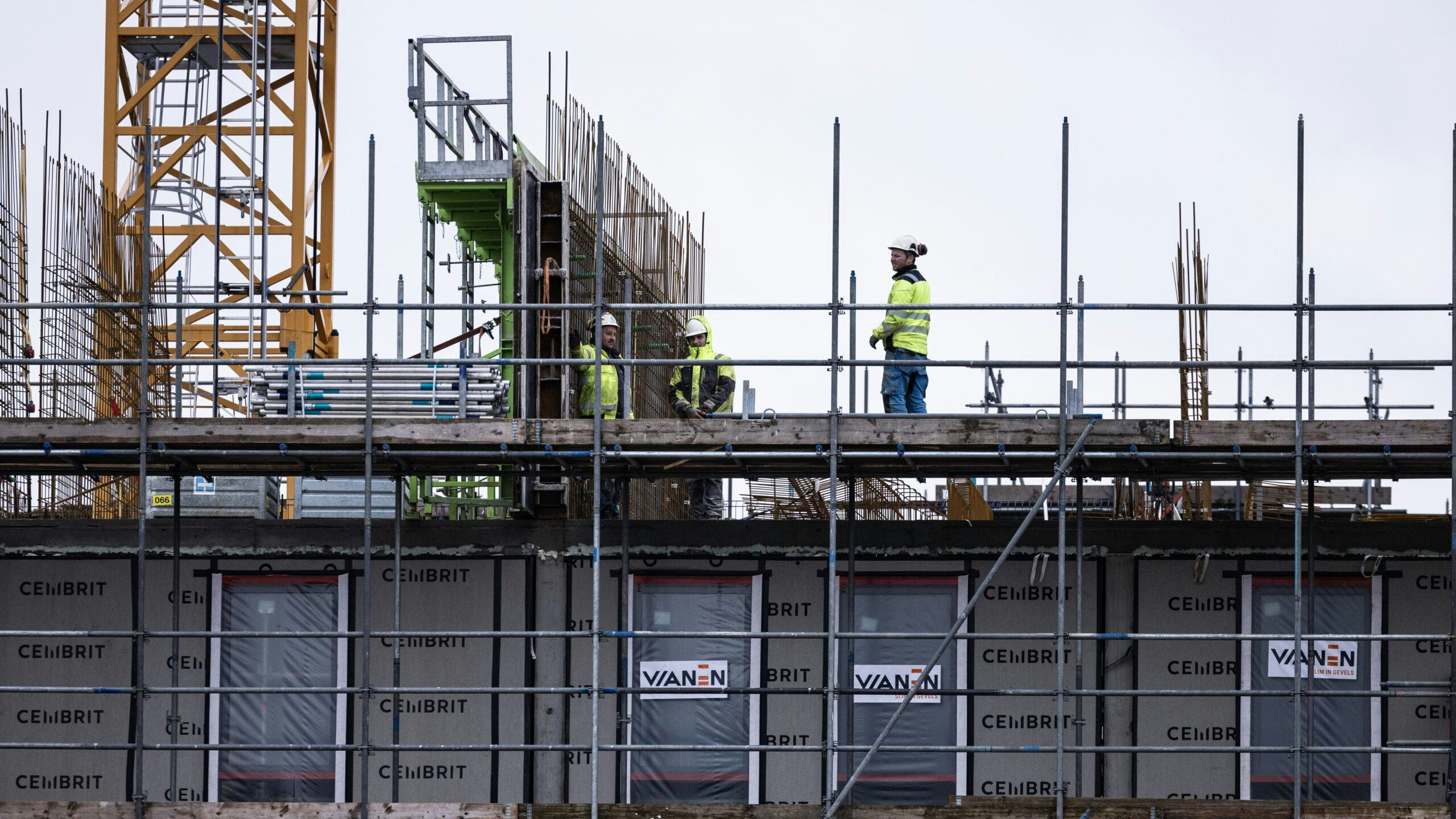 Bouw van huurwoningen in Den Haag. Foto: ANP/ Hollandse Hoogte / Laurens van Putten