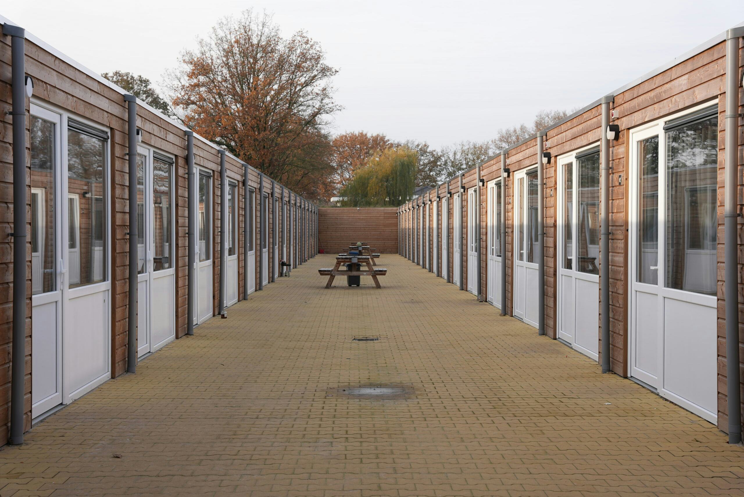 In Meijel zijn voor de opvang van (werk)migranten 112 standaard Circle-betoncasco’s neergezet.