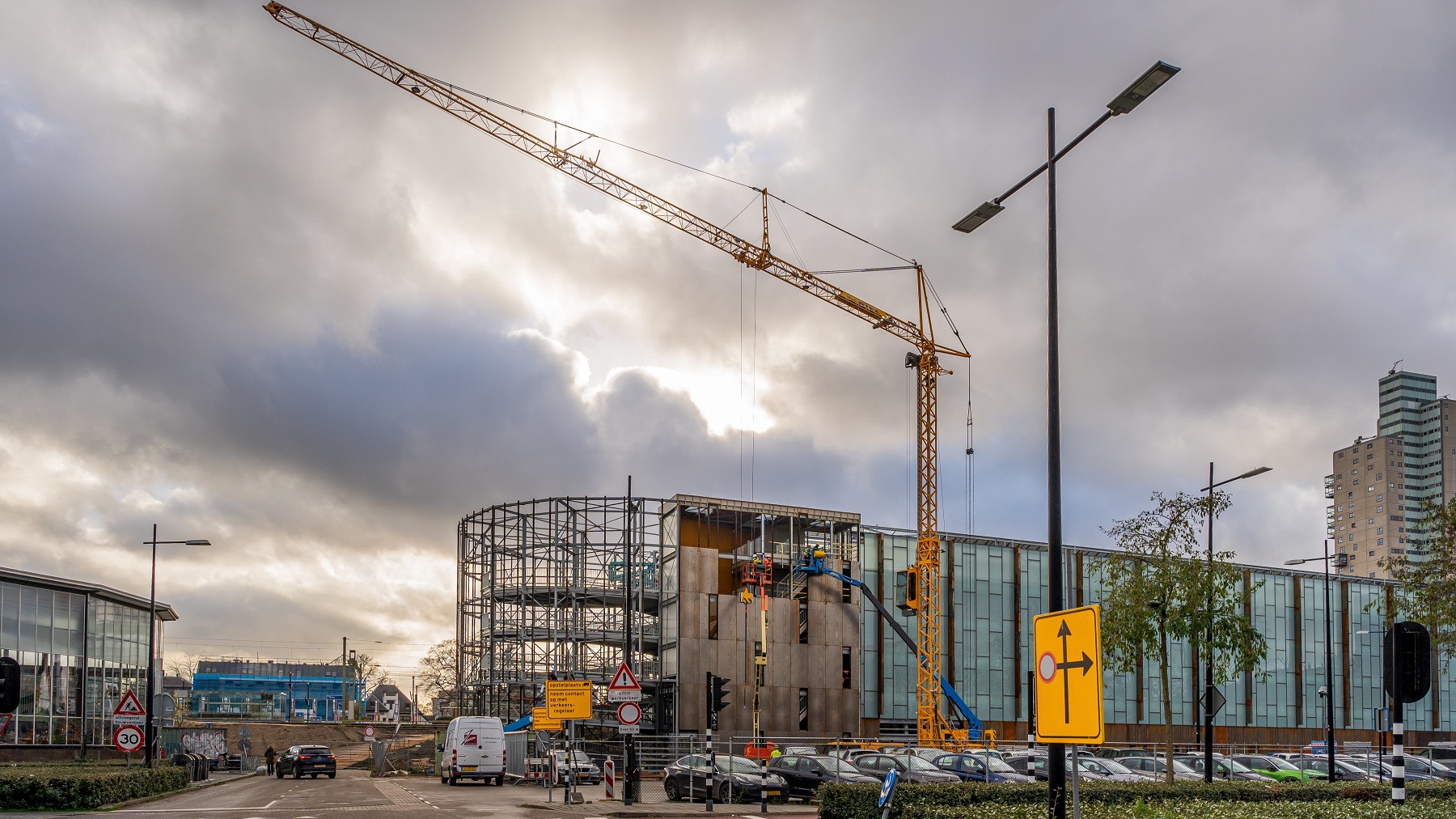 Een parkeergarage in aanbouw. Foto: ANP 