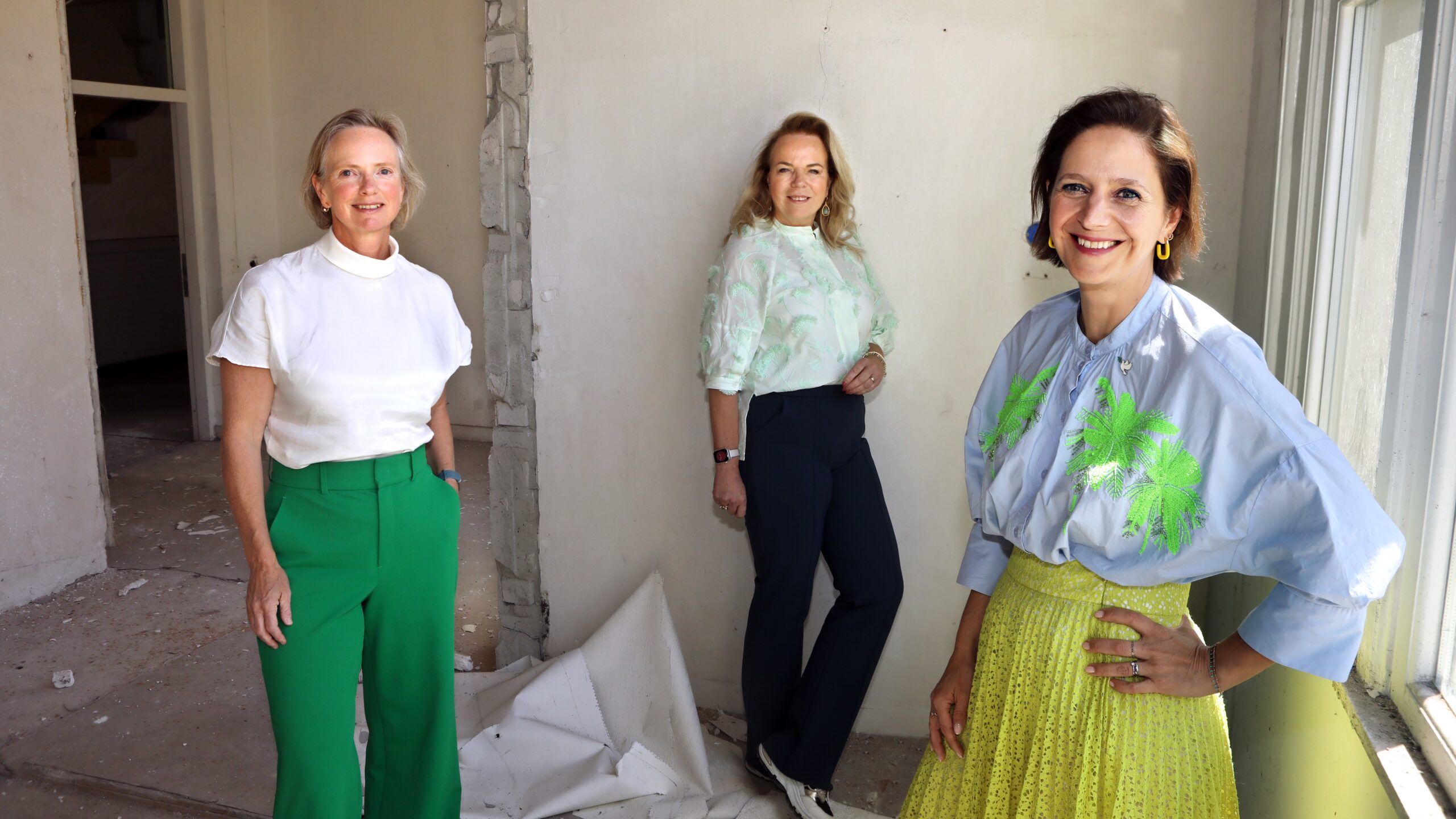 vlnr: Dorien Staal, Anja Vijselaar en Wencke Ester-Lorber.
Foto: Stijn Rademaker