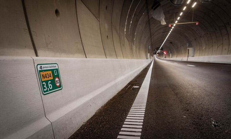 De Corbulotunnel ging op 5 juli open voor verkeer. Foto: Provincie Zuid Holland - RijnlandRoute
