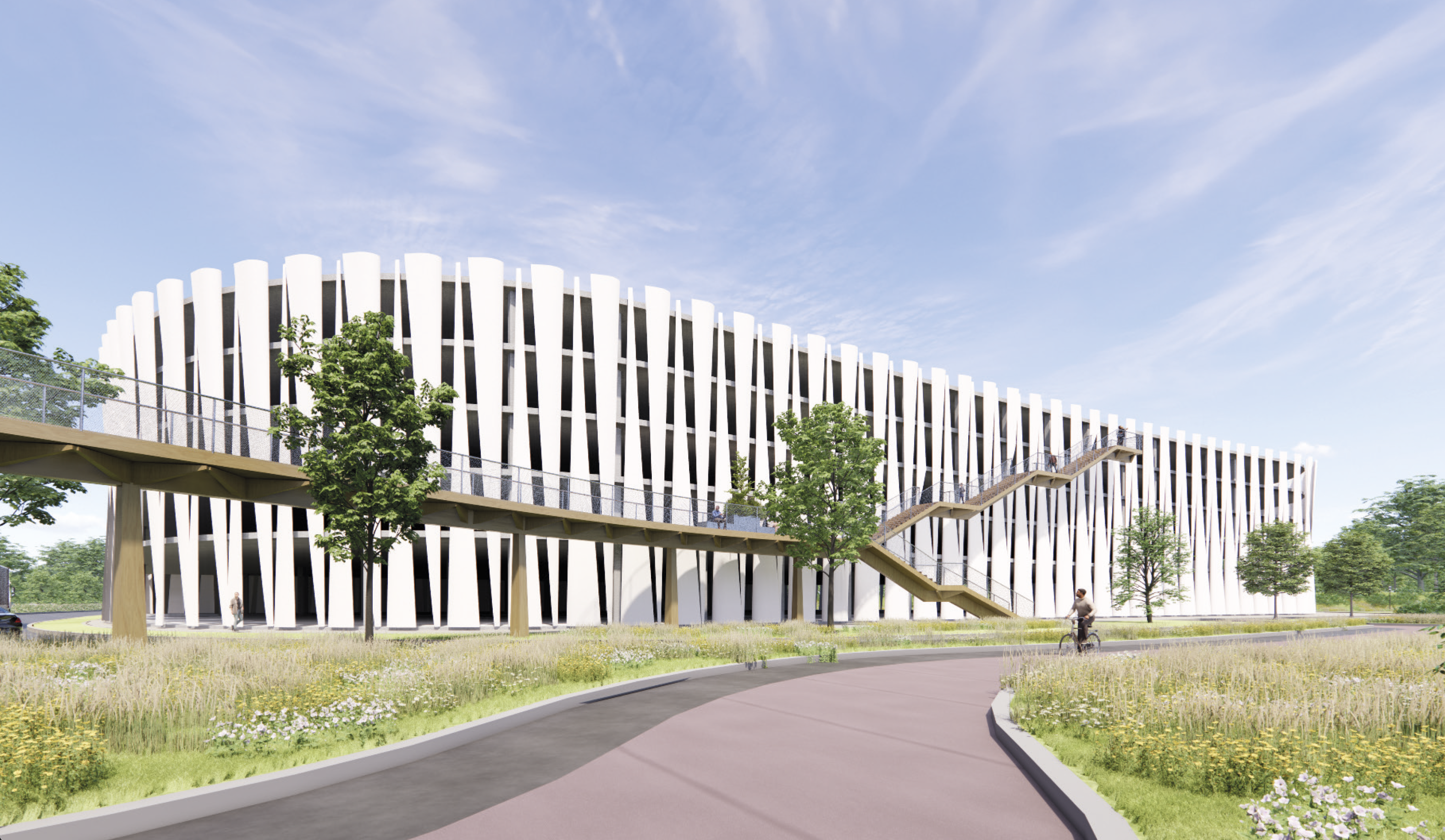 Flight Forum hergebruikt windmolenwieken voor parkeergarage