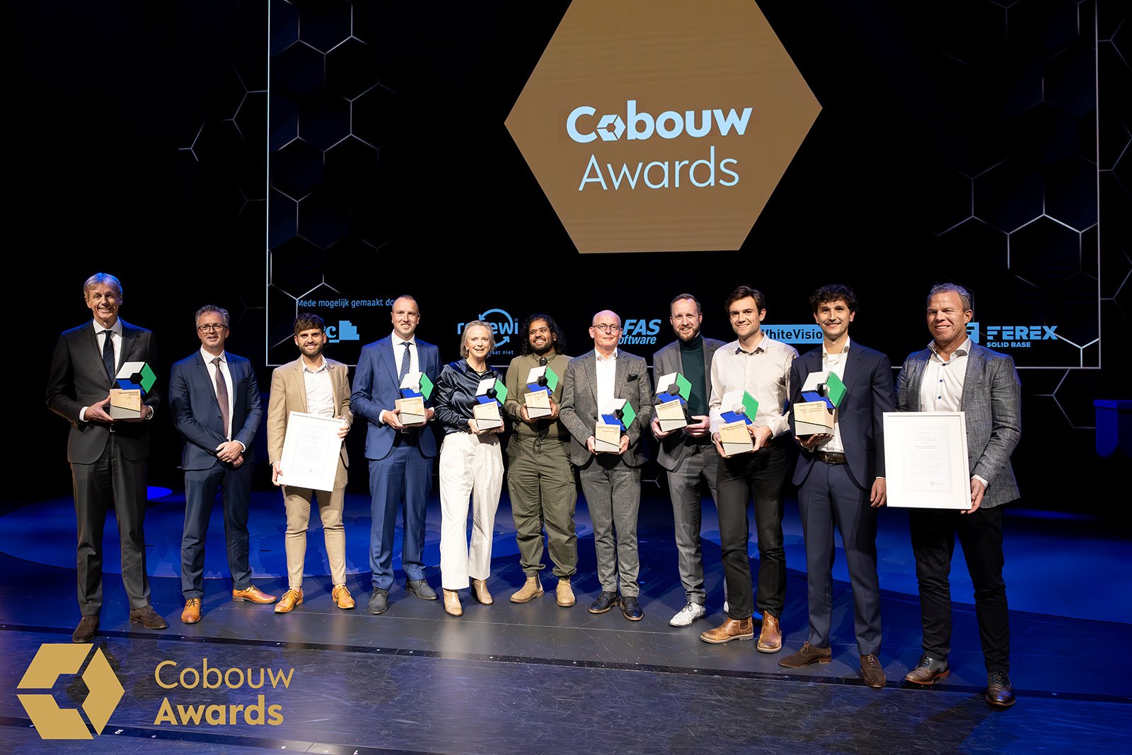 De winnaars van de Cobouw Awards 2023 Foto: Sjef Prins