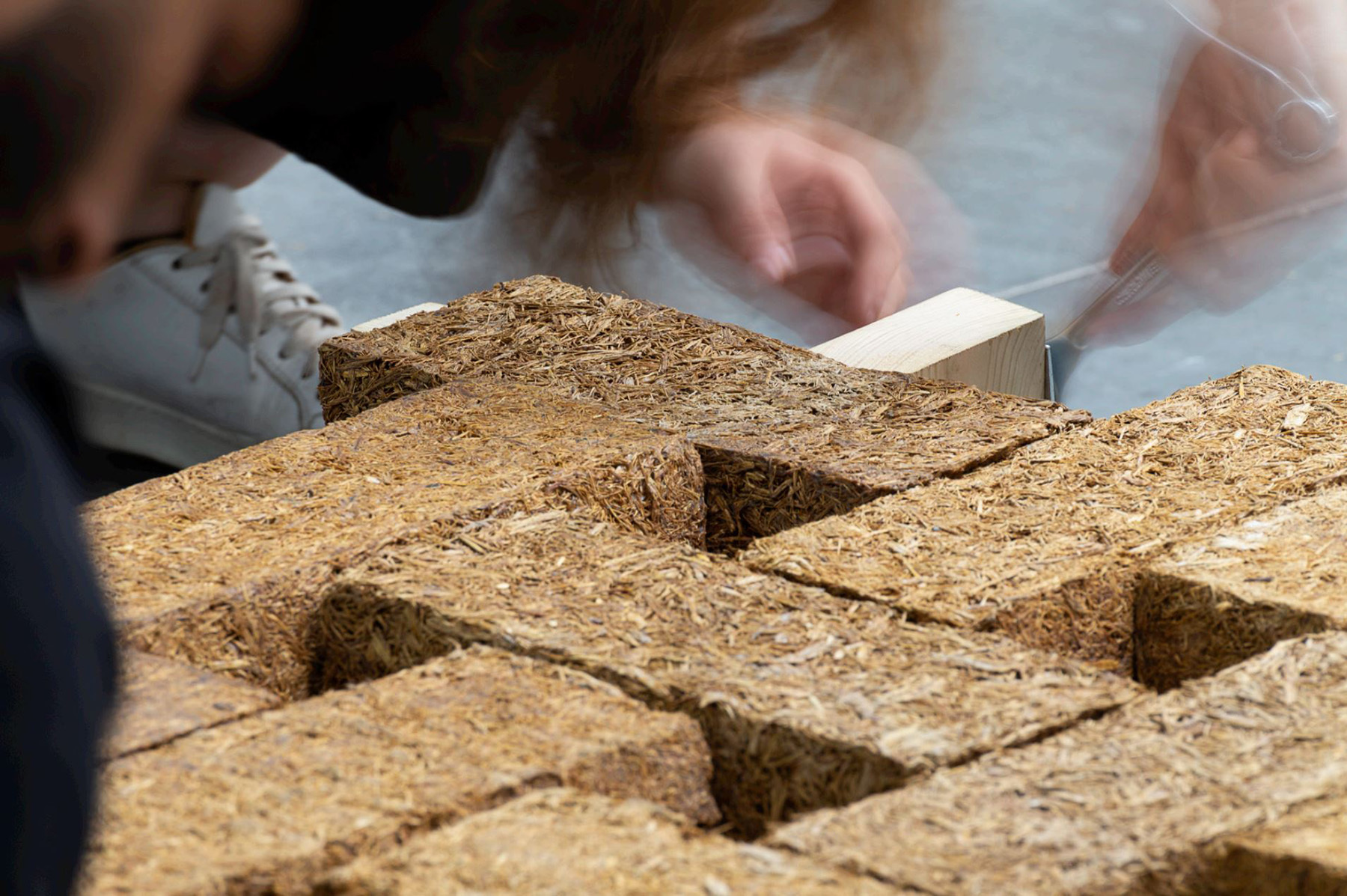 De 'bakstenen' van Sugarcrete. Foto: University of East London