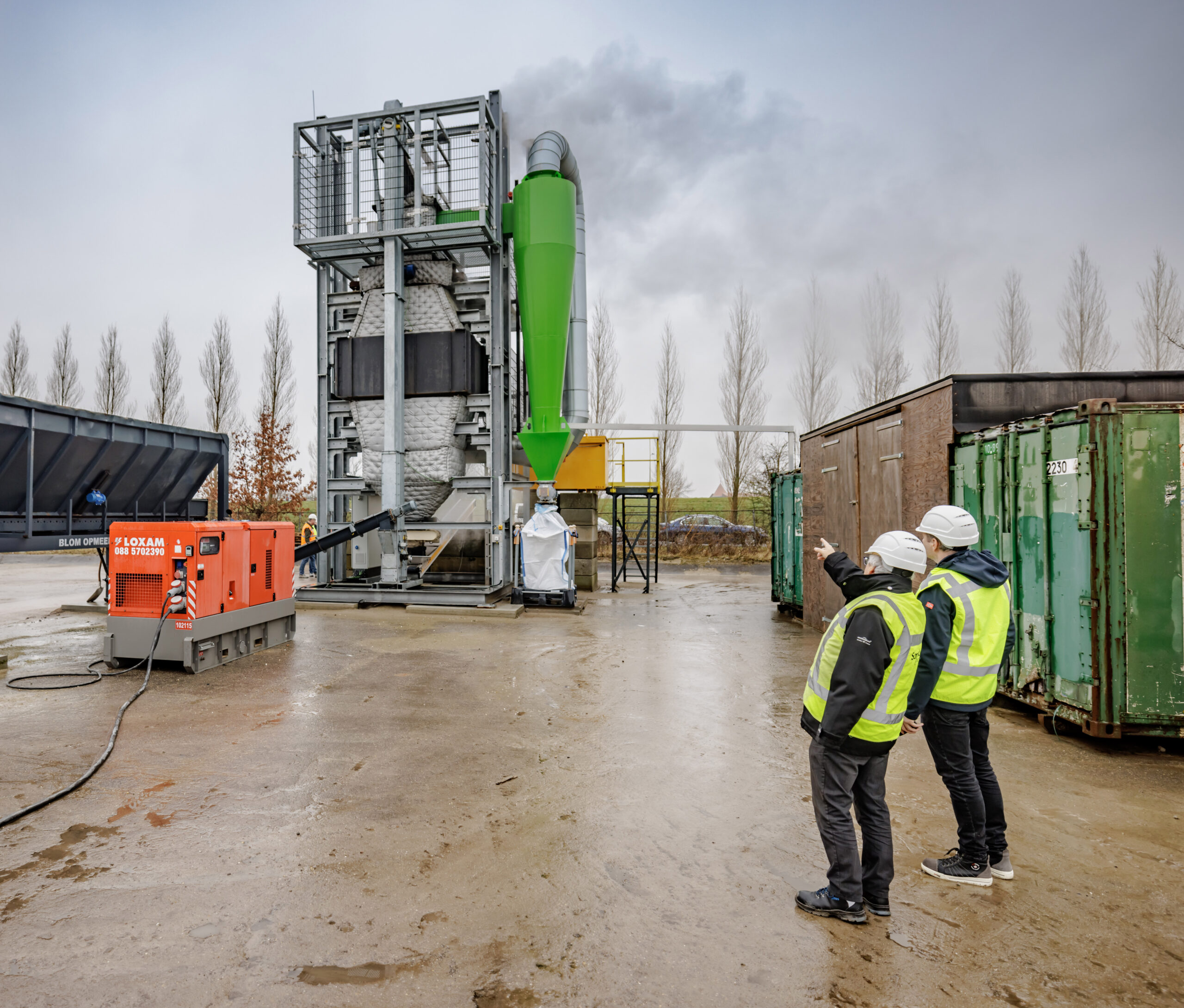 Eén van de zes installaties van de nieuwe fabriek. Foto: Dura Vermeer / Jorrit Lousberg