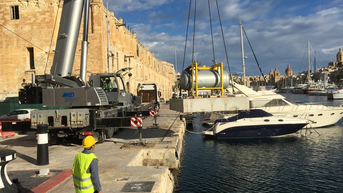Een deel van de FLASH-installatie die volgend jaar in Griekenland wordt getest. Foto: FLASH