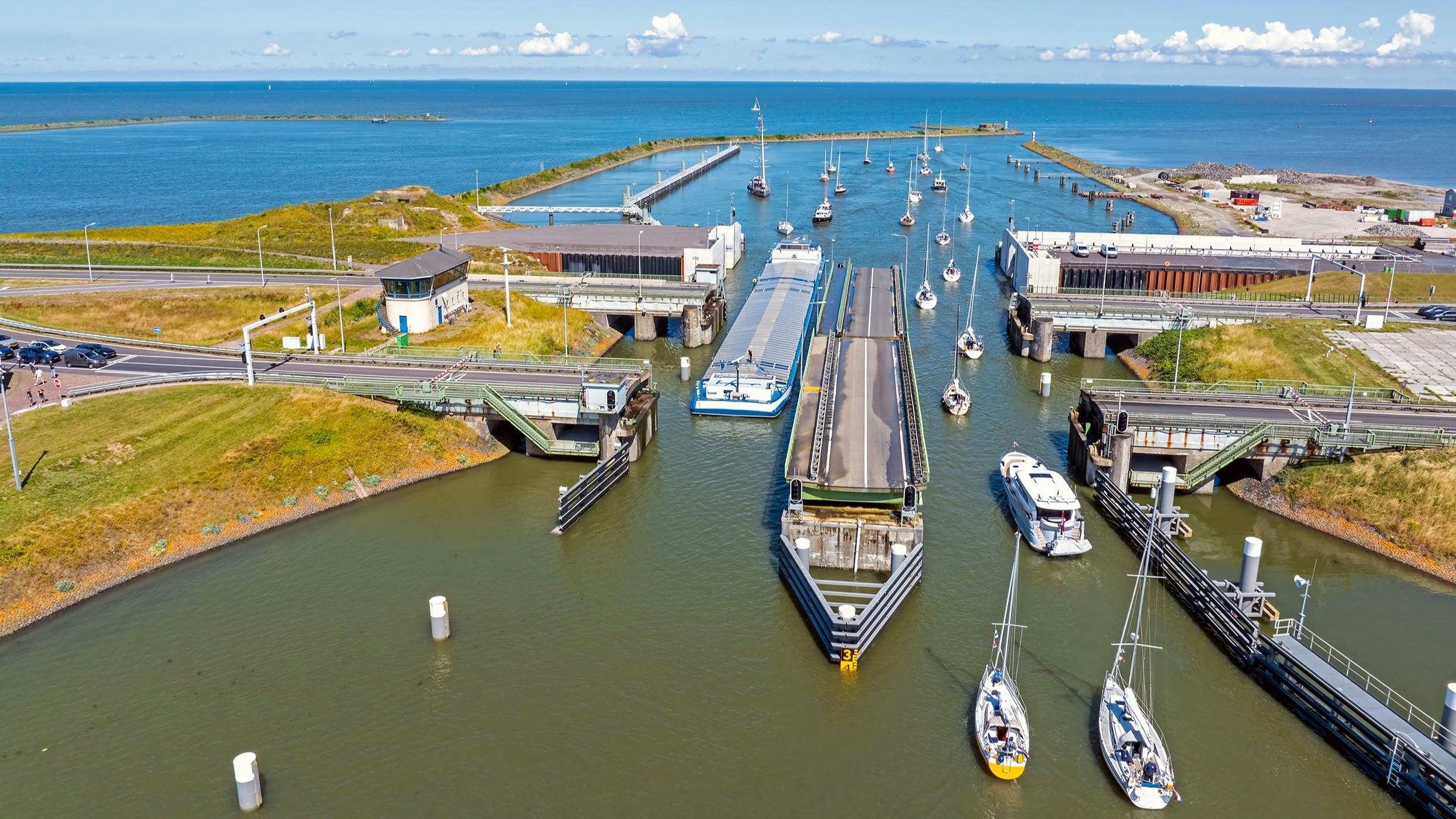 Sluizen bij Kornwerderzand. Foto: Shutterstock