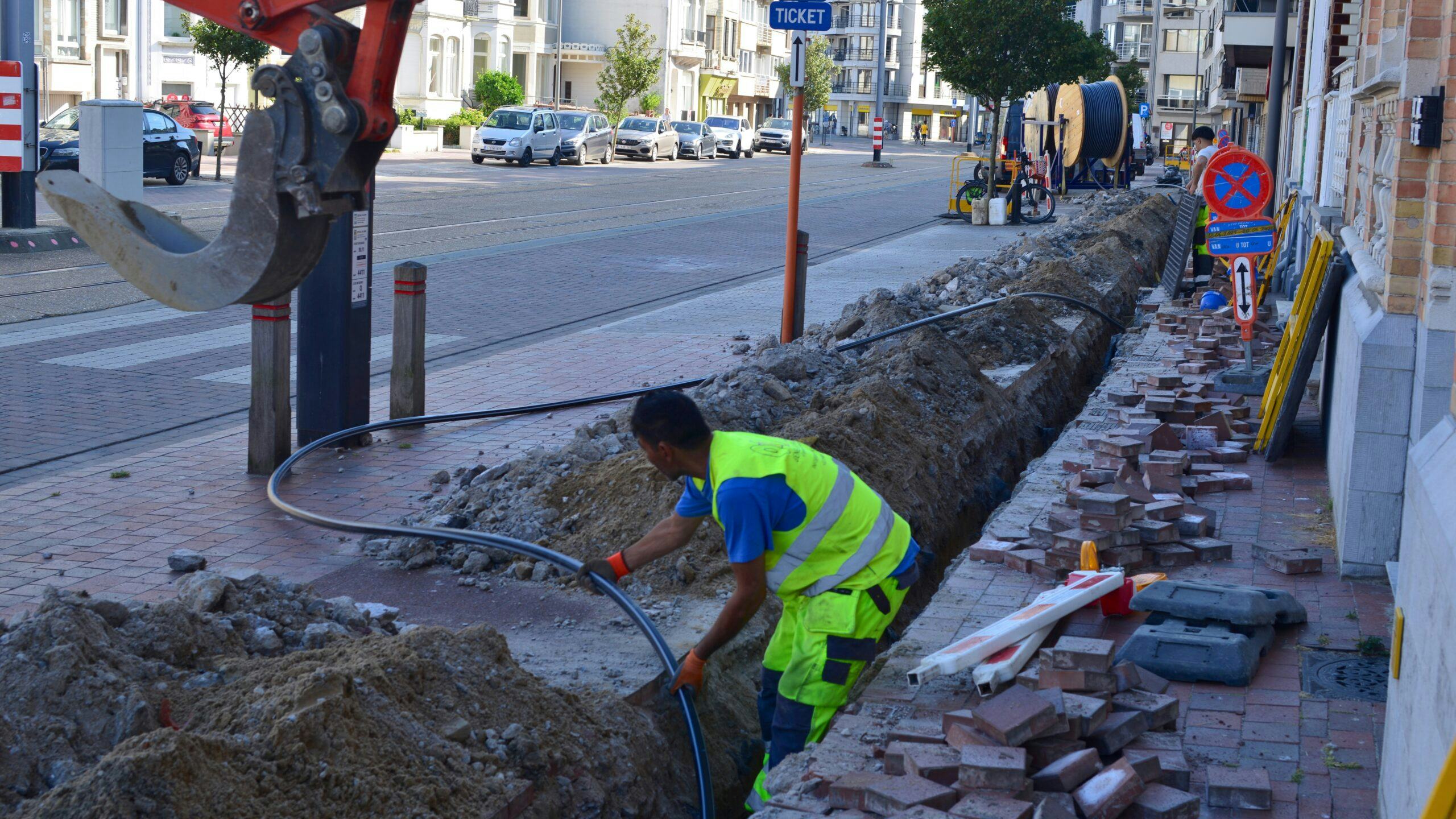 De GCVB ziet ook incidenten met het raken van kabels. Foto: Shutterstock
