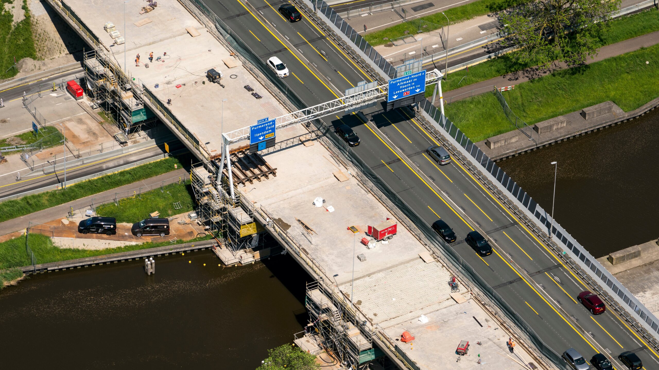 De brug in de A7 bij Purmerend. Foto: Shutterstock