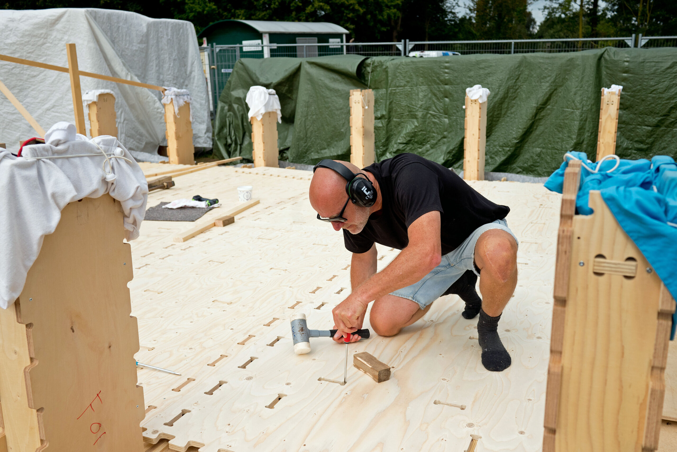 Zelfbouw brengt het droomhuis van Klanker en Marx dichterbij. Foto's: Johan Nebbeling