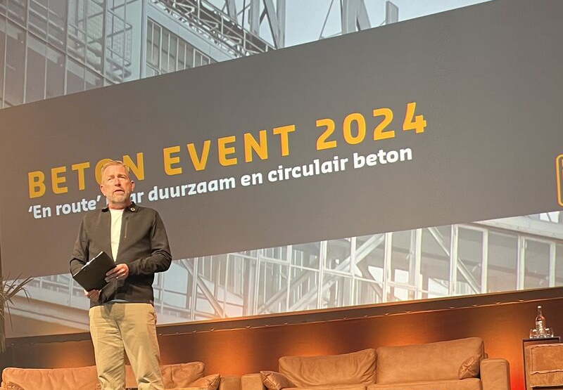 Trump en andere 'politici met het IQ van een schoenzool' kunnen volgens Harm Edens de verduurzaming niet tegenhouden. Ook niet van de betonwereld. Foto: Betonvereniging