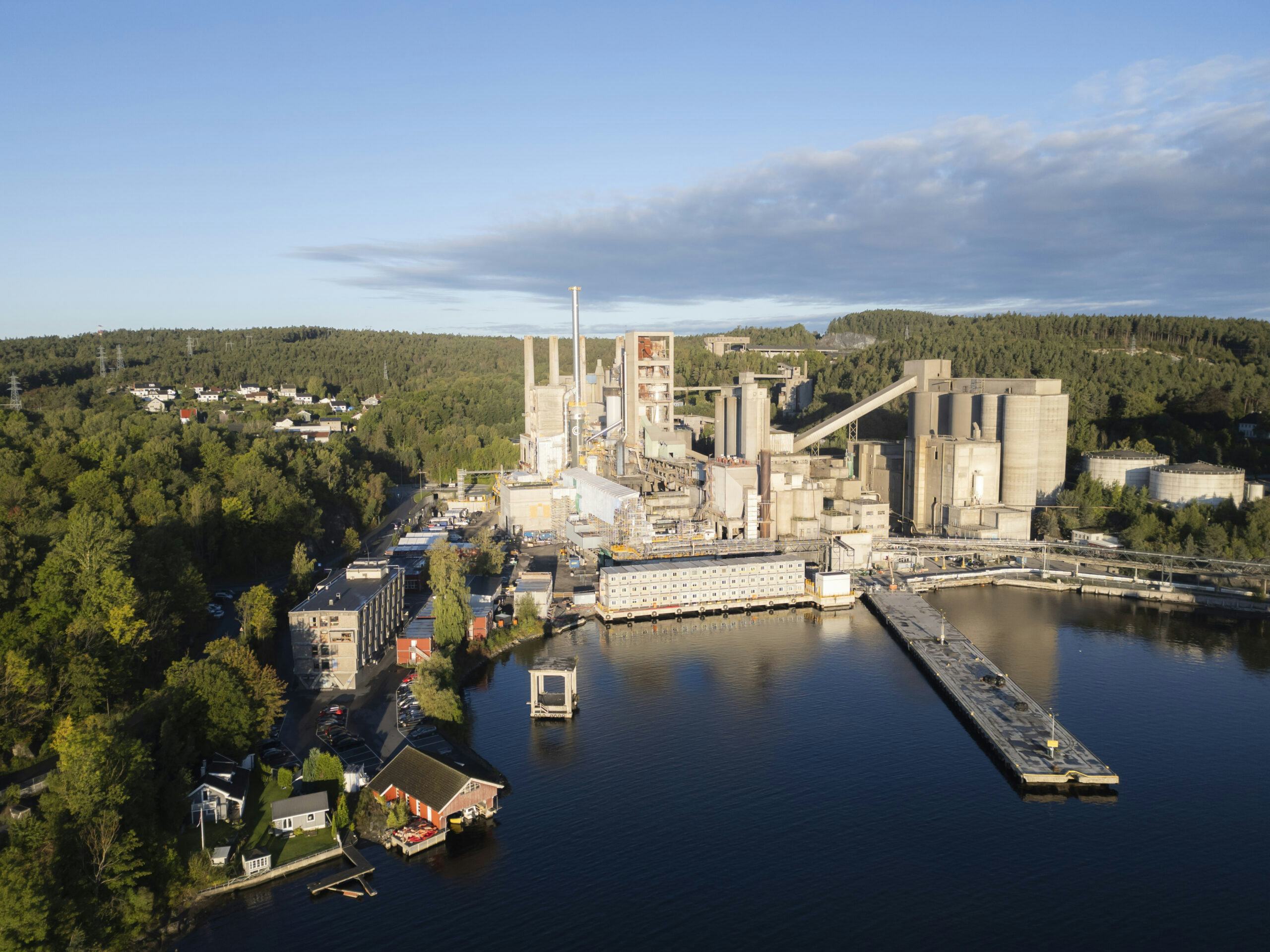 HM cementfabriek in Brevik. Foto: Heidelberg Materials