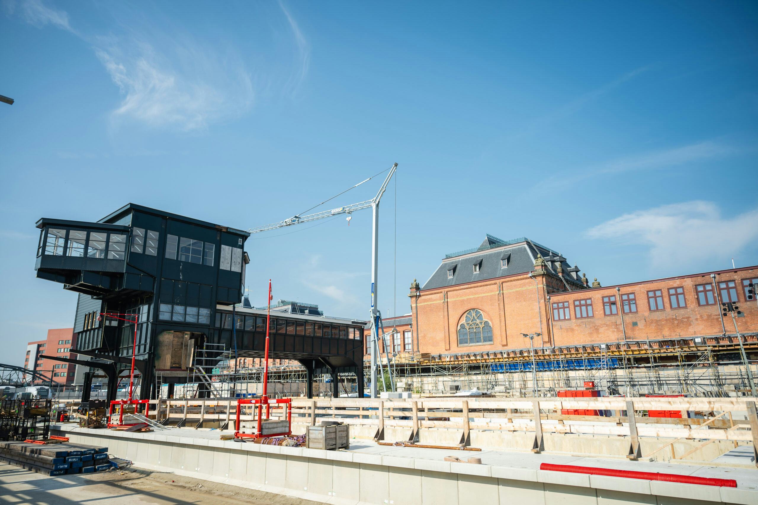 Werkzaamheden op Hoofdstation Groningen in volle gang.