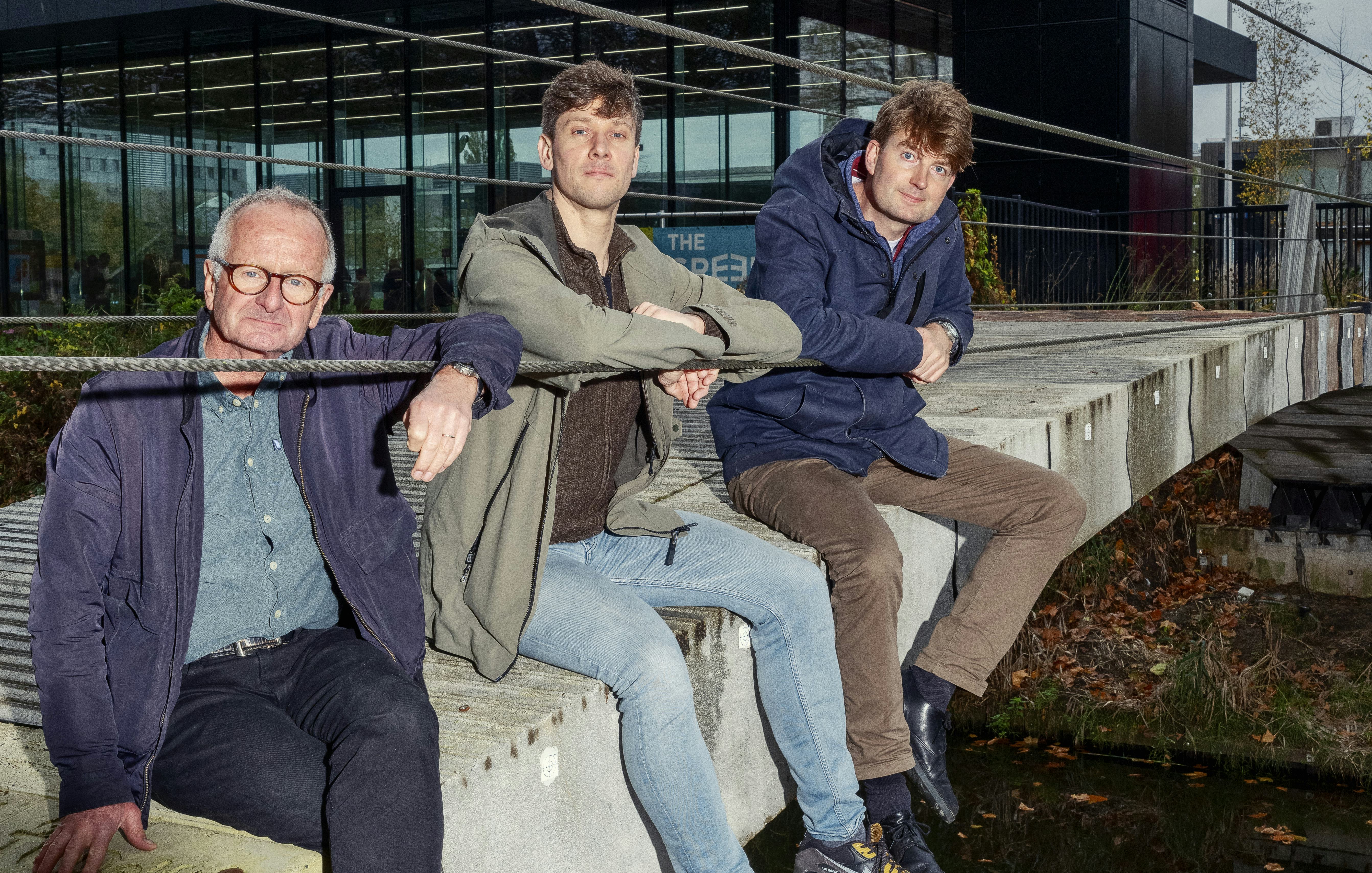 Rob Nijsse, Peter Eigenraam en Ate Snijder (vlnr). Foto: Guido Benschop