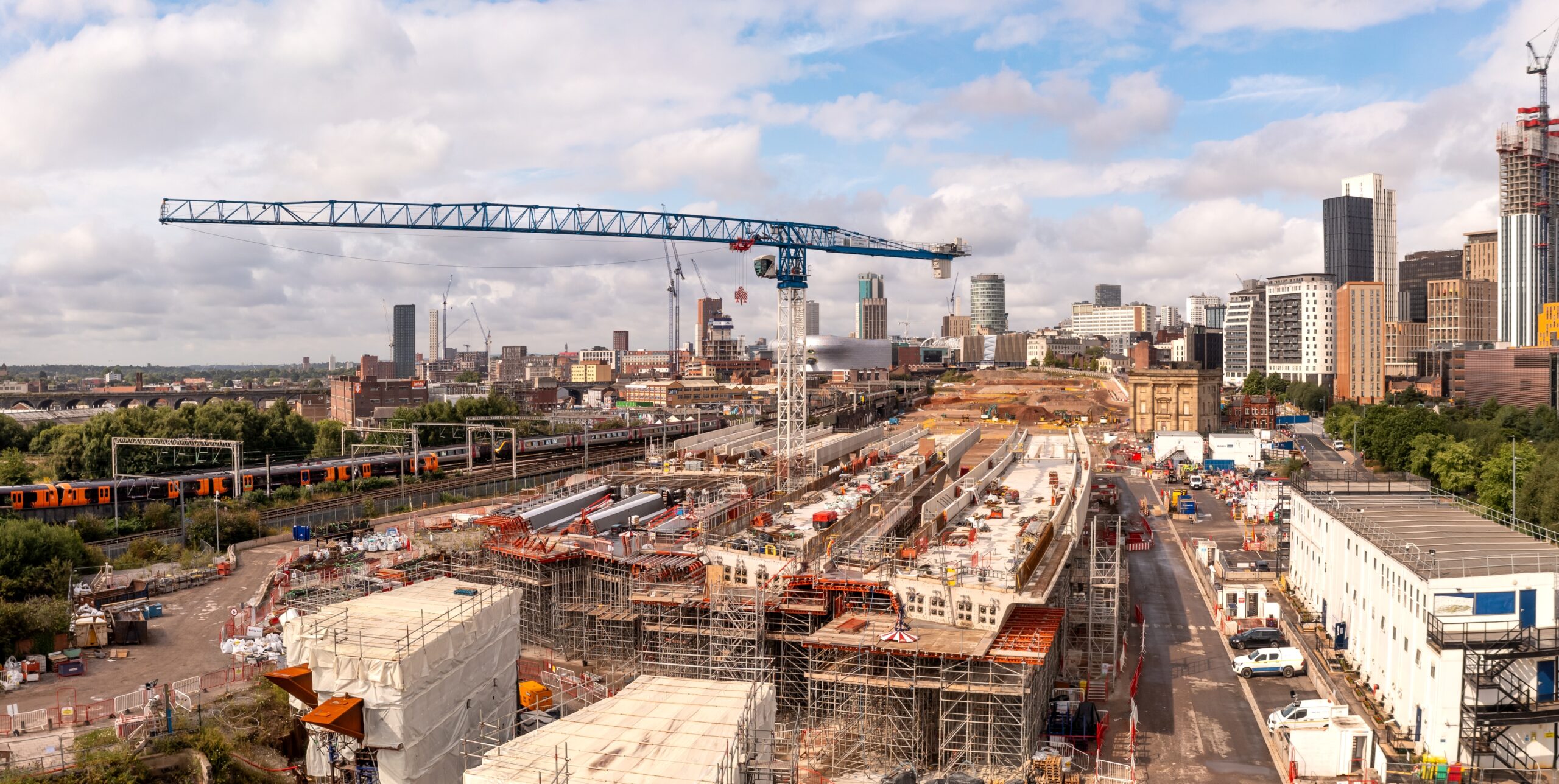 Een werkplaats in Birmingham voor de HS2. Foto: Shutterstock.