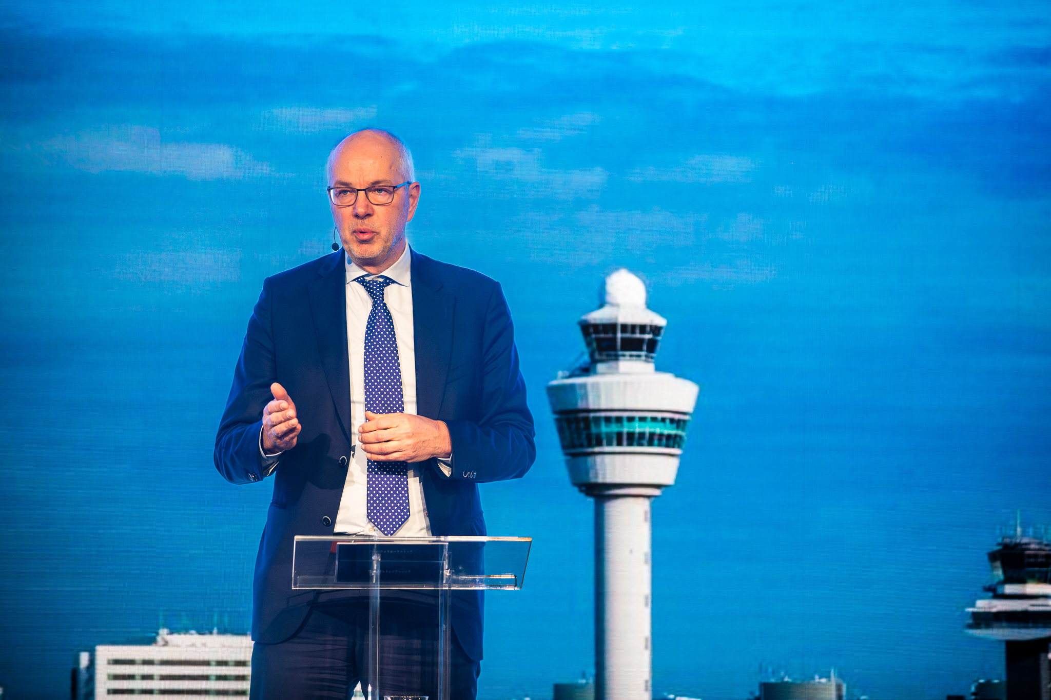 Pieter van Oord trapte dinsdag de Infratech vakbeurs af. Foto: Rijk-in-beeld / InfraTech