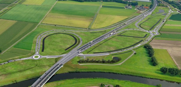 De nieuwe aansluiting 40 van de A59 moet gaan zorgen voor een betere ontsluiting van zowel Waalwijk als Drunen, aldus de provincie. Beeld: Provincie Noord-Brabant
