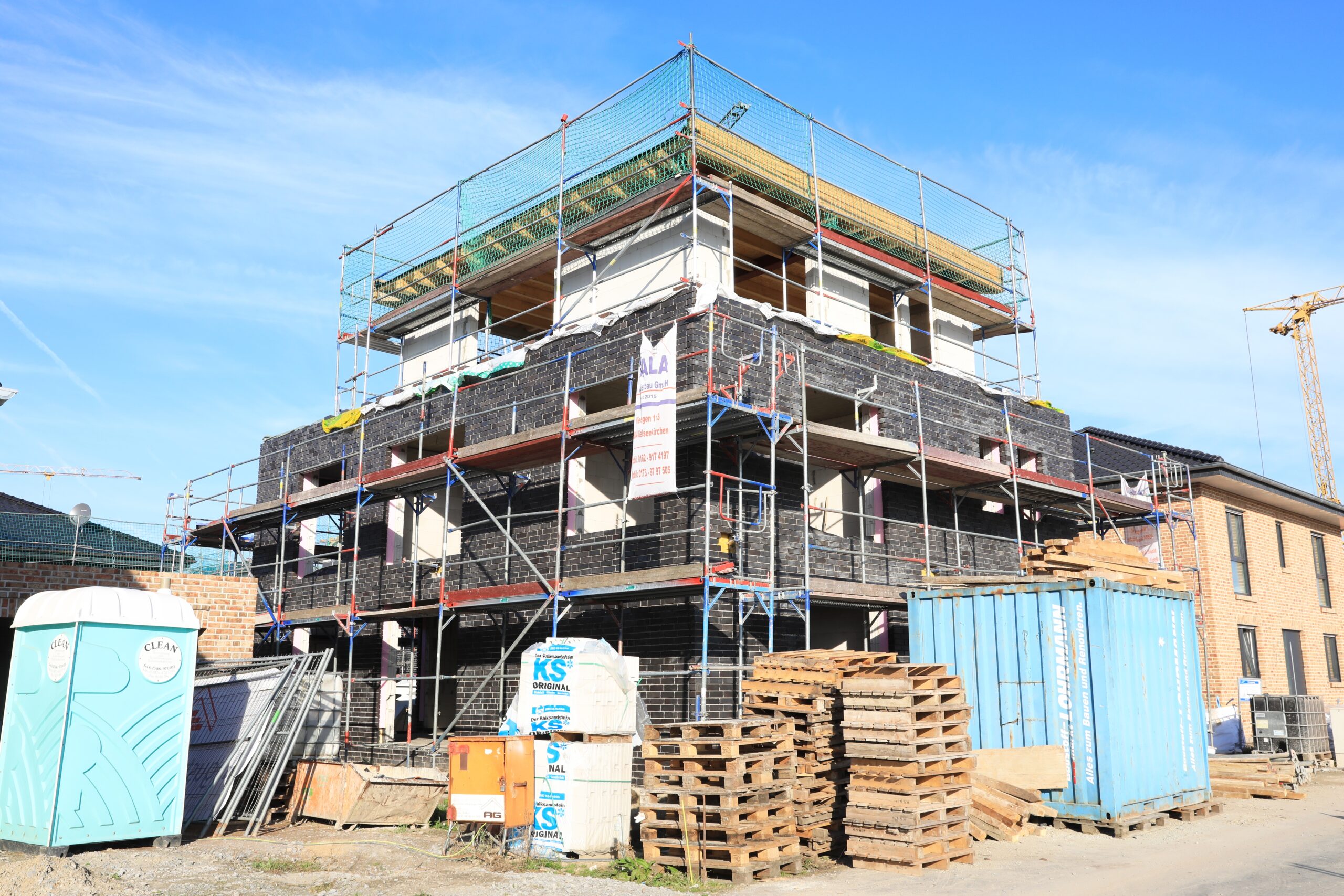 Huis in aanbouw in het West-Duitse Münsterland. Foto: Traveller70 / Shutterstock
