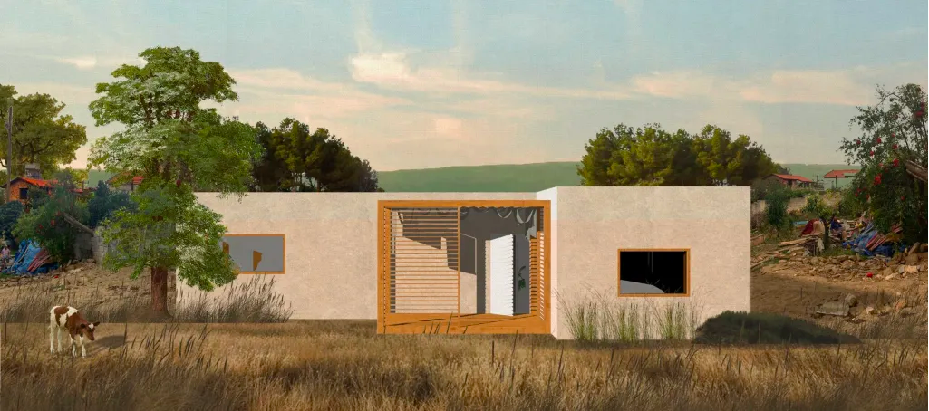 Schokbestendige woning uit Nederland. Foto: ART