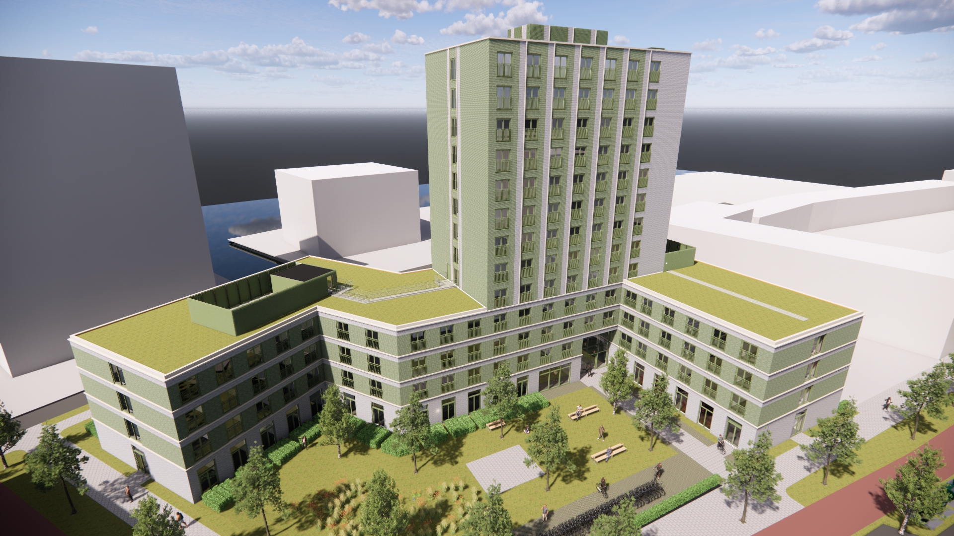 Artist's impression De Limes in Oegstgeest.