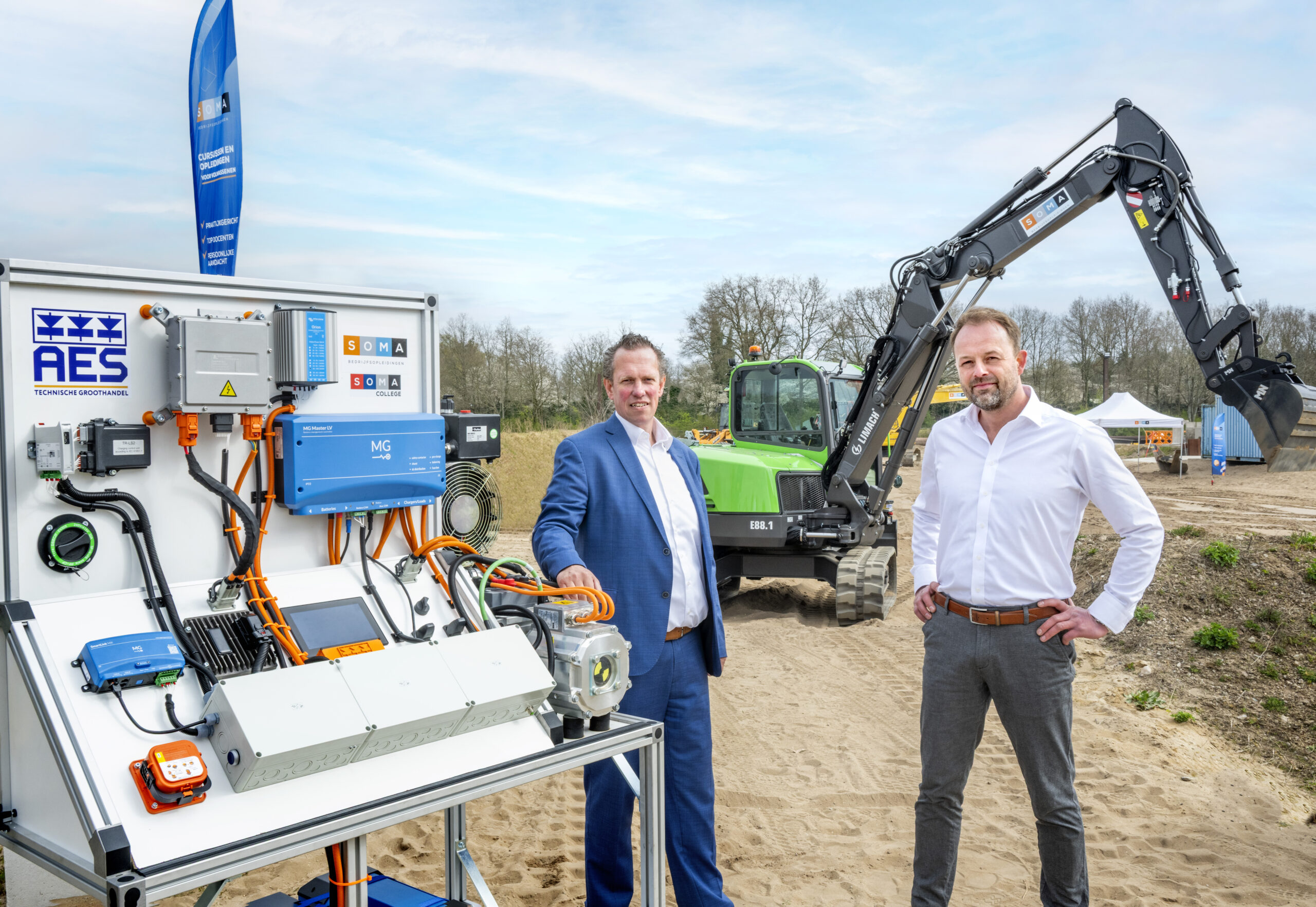 Koen Stephan en René Berghuis. Foto: Ruben Schipper