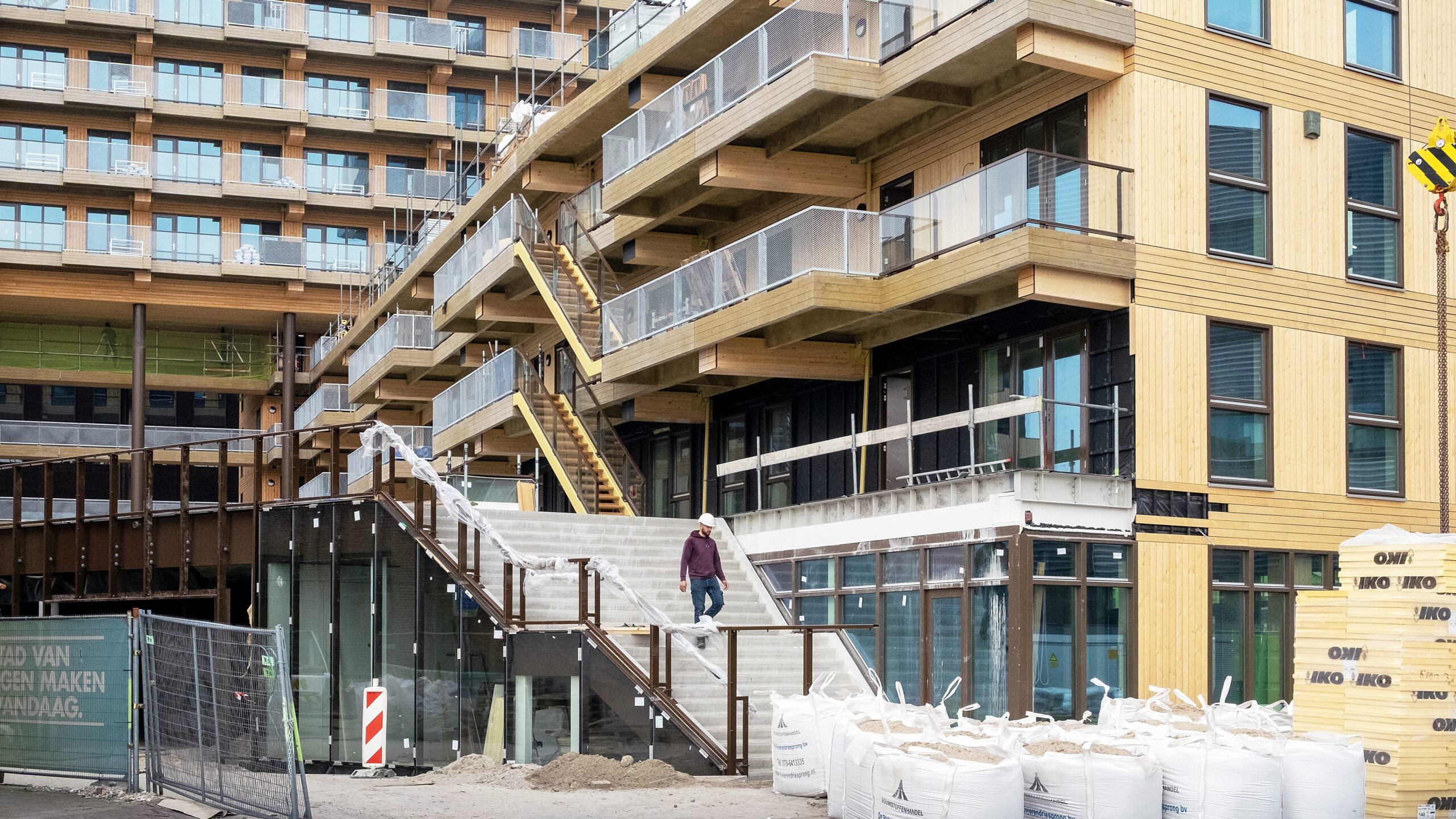 Houten hoogbouw Sawa in Rotterdam. Foto: ANP/HH