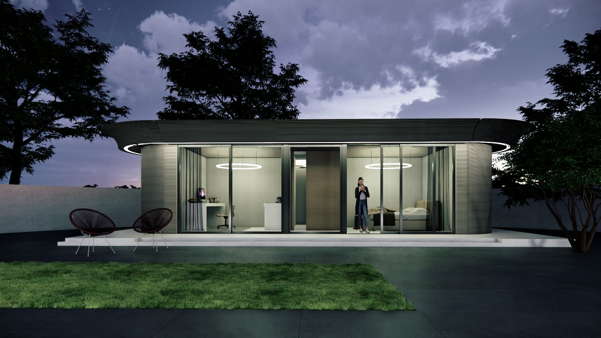 3D-geprinte bio-circulaire woningen en kantoren