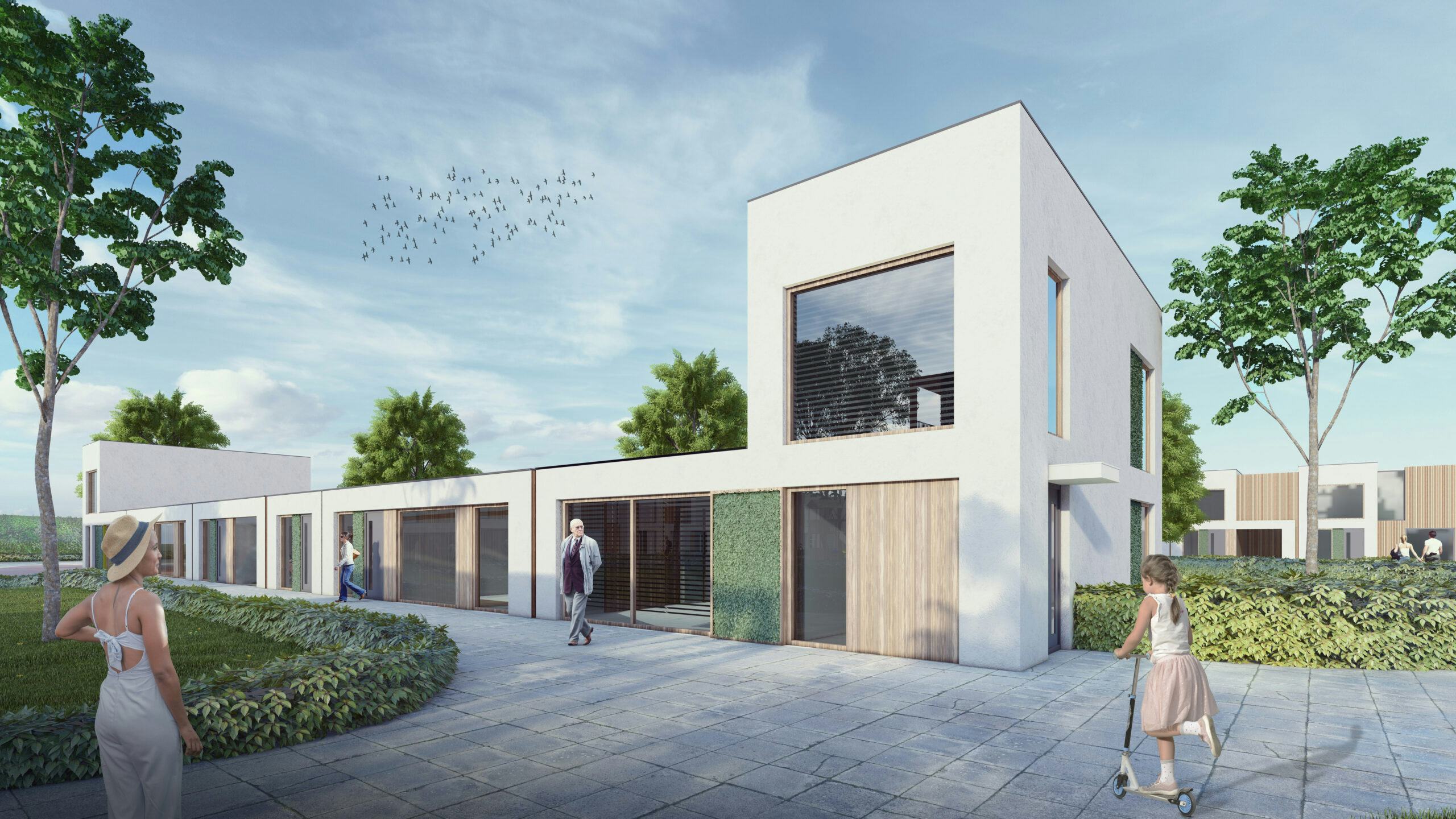 Adriaansen: 'Projecten kunnen stapsgewijs worden opgebouwd: eerst een basis neerzetten en later extra woningen toevoegen, indelingen combineren of functies aanpassen wanneer de marktvraag verandert.'