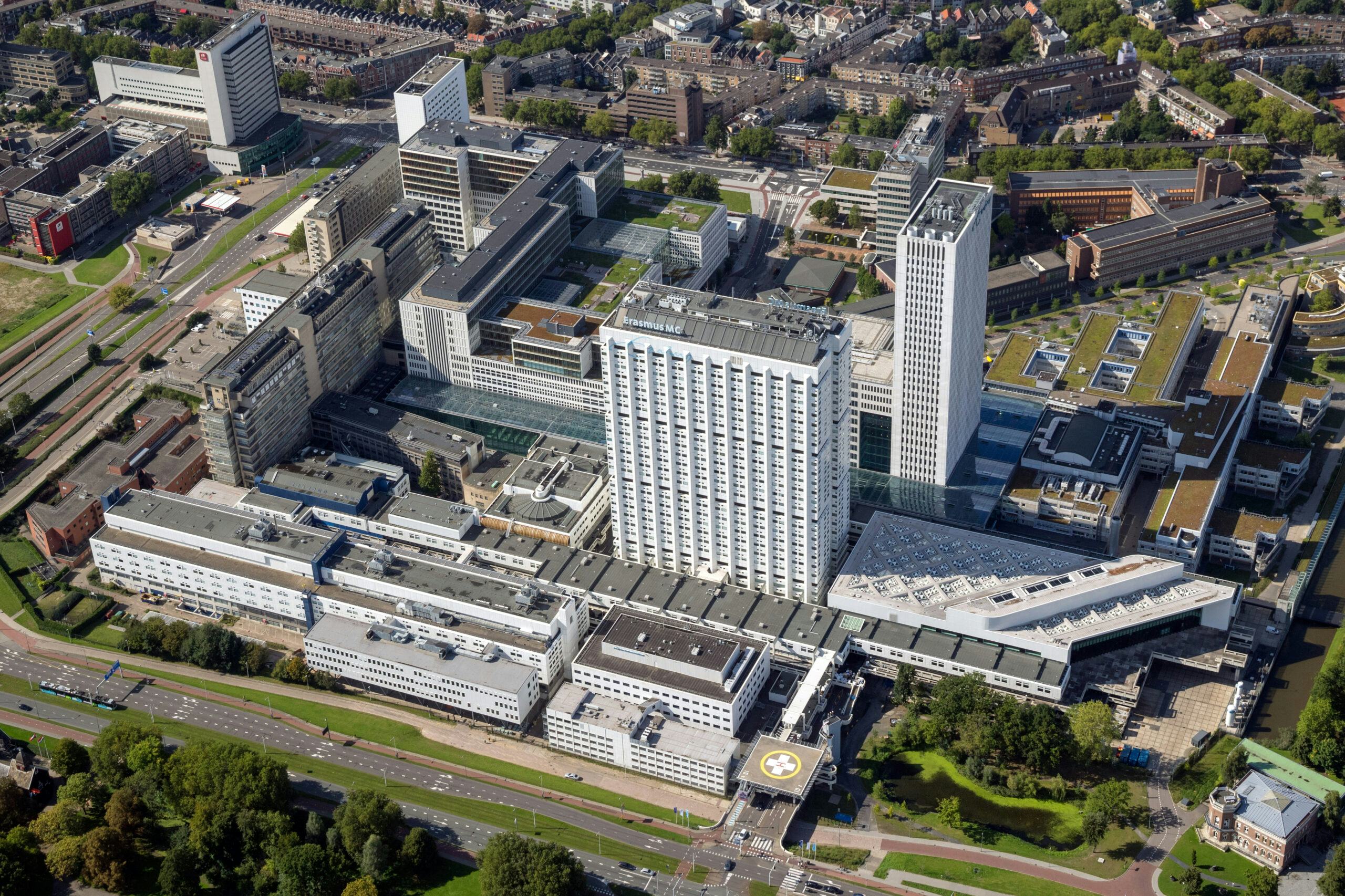 Gebouw van Erasmus Medisch Centrum in Rotterdam. Foto: VanderWolf Images/Shutterstock