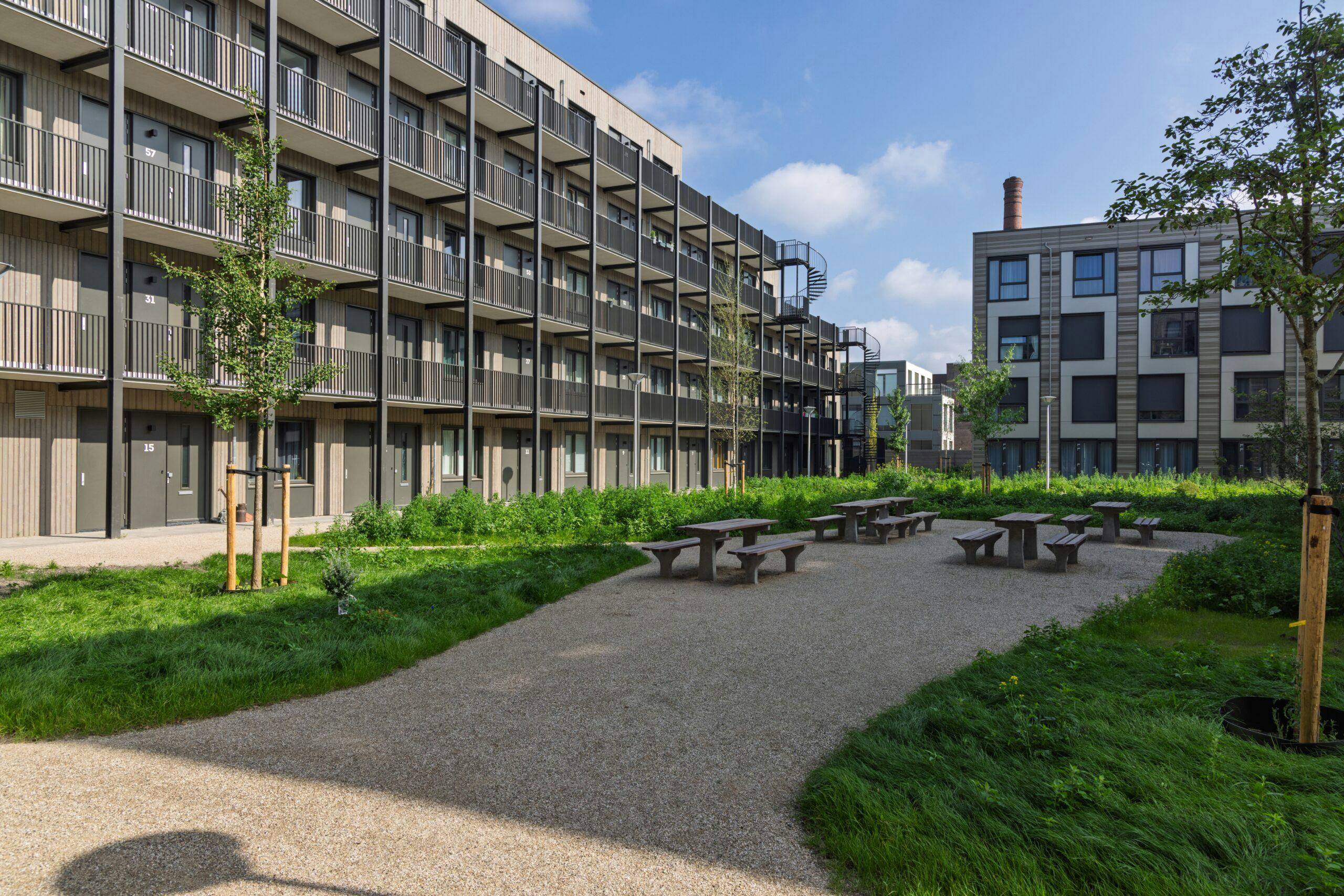 Modulaire woningen in Utrecht.