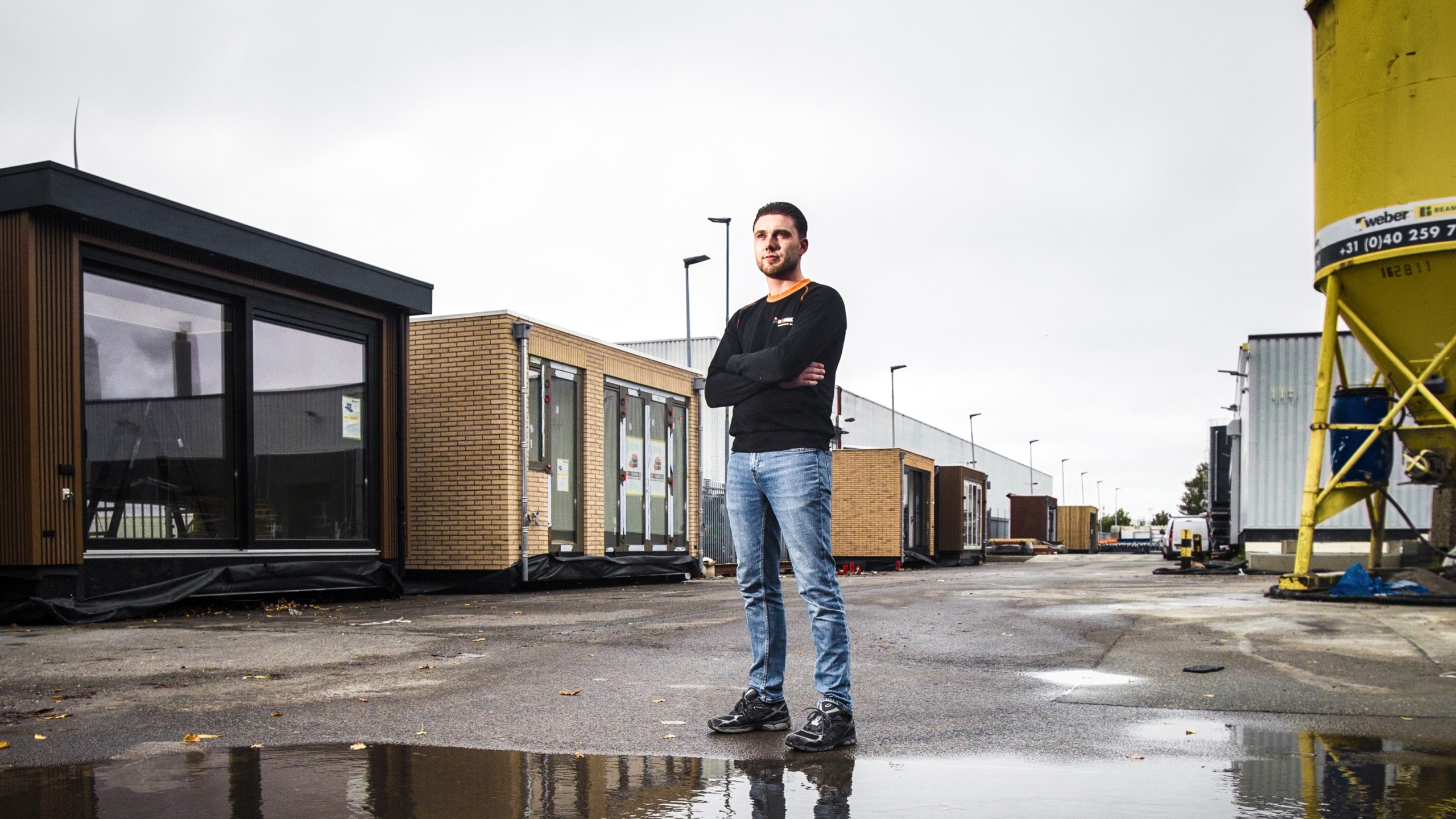 Rens Kooiman van De Prefabriek in het westelijk havengebied in Amsterdam. Foto: Eran Oppenheimer