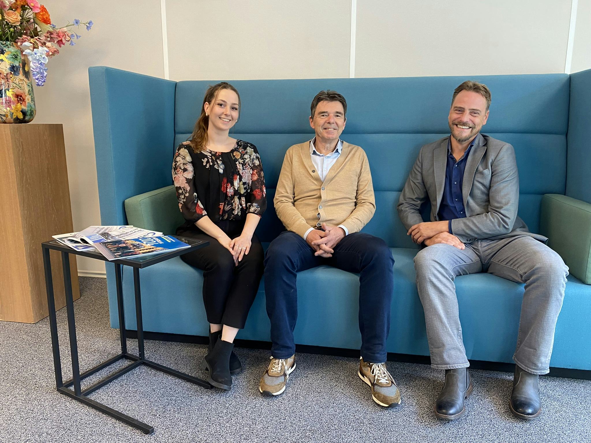 V.l.n.r.: Sanne van den Boom, Rien Wabeke en Eduard Beekhuizen.