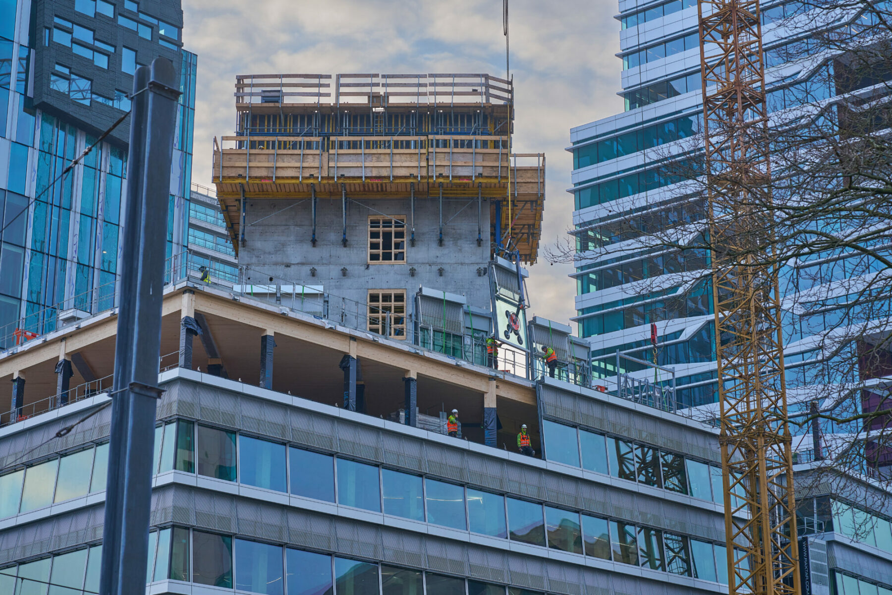 De nieuwe 'kubus' van Arcadis in Amsterdam. Foto: Zuidas / Marcel Steinbach