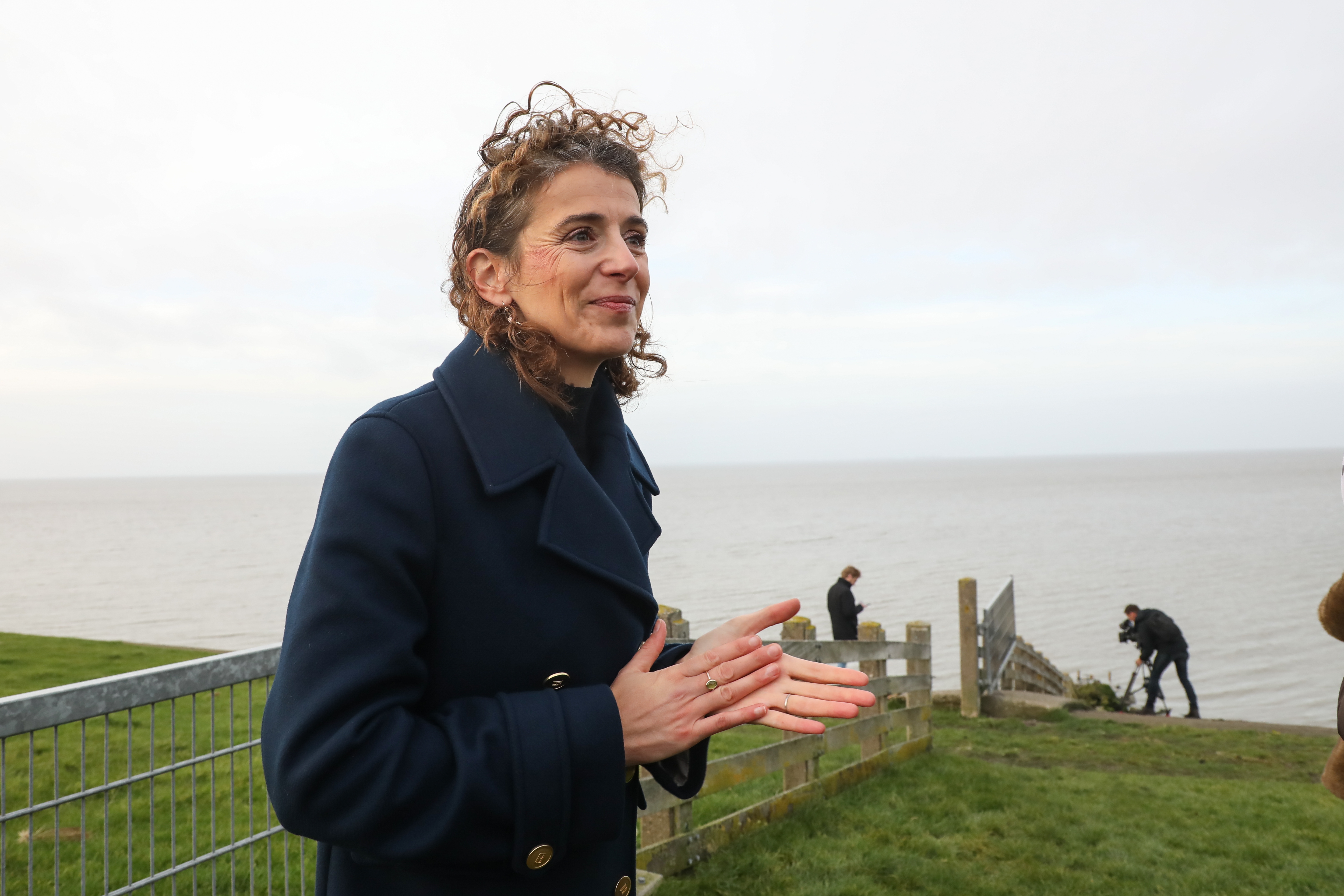 Demissionair minister Sophie Hermans van Klimaat en Groene Groei maakte in november bekend dat de gaswinning onder de Waddenzee bij Ternaard definitief niet doorgaat. Foto ANP