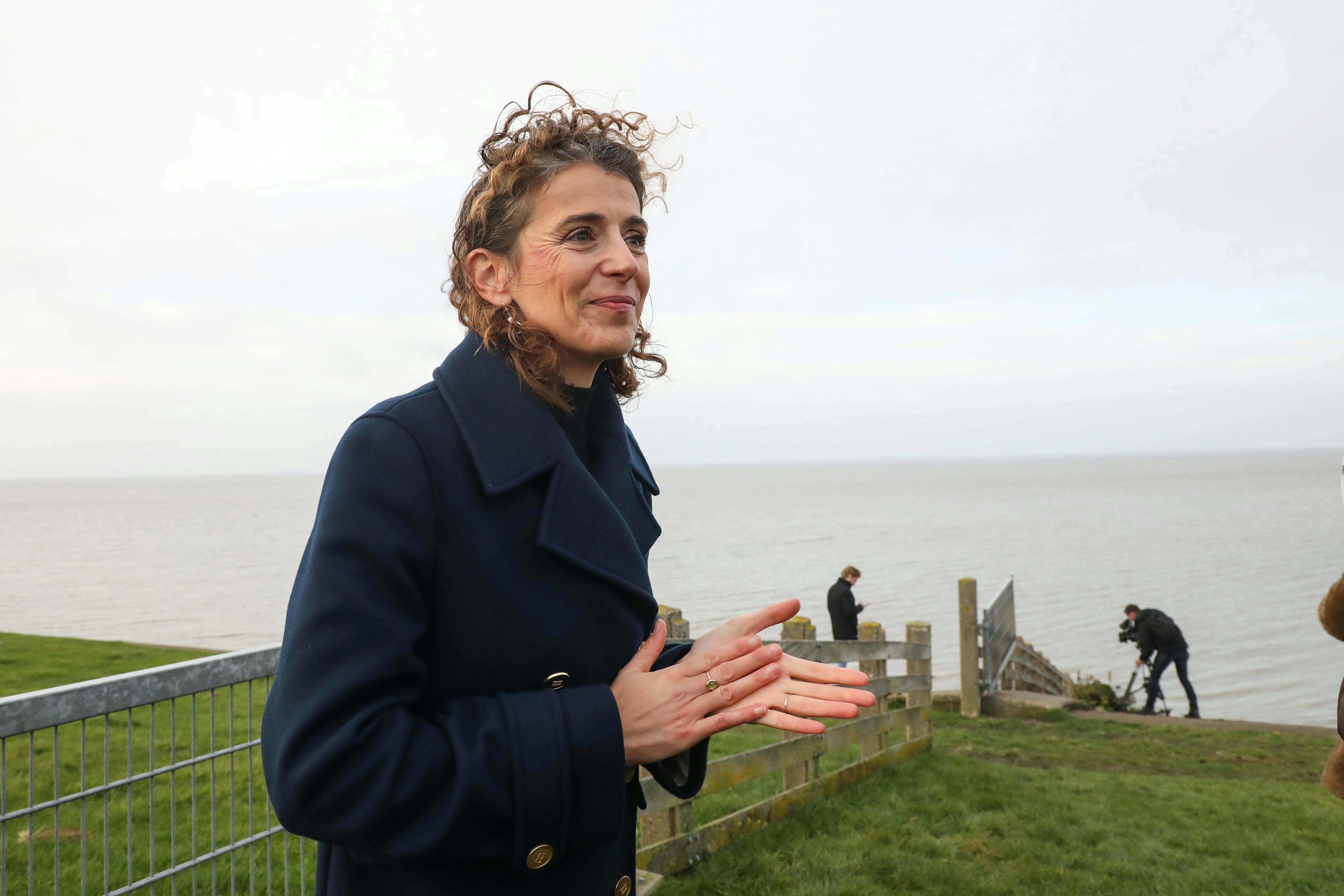 Demissionair minister Sophie Hermans van Klimaat en Groene Groei maakte in november bekend dat de gaswinning onder de Waddenzee bij Ternaard definitief niet doorgaat. Foto ANP