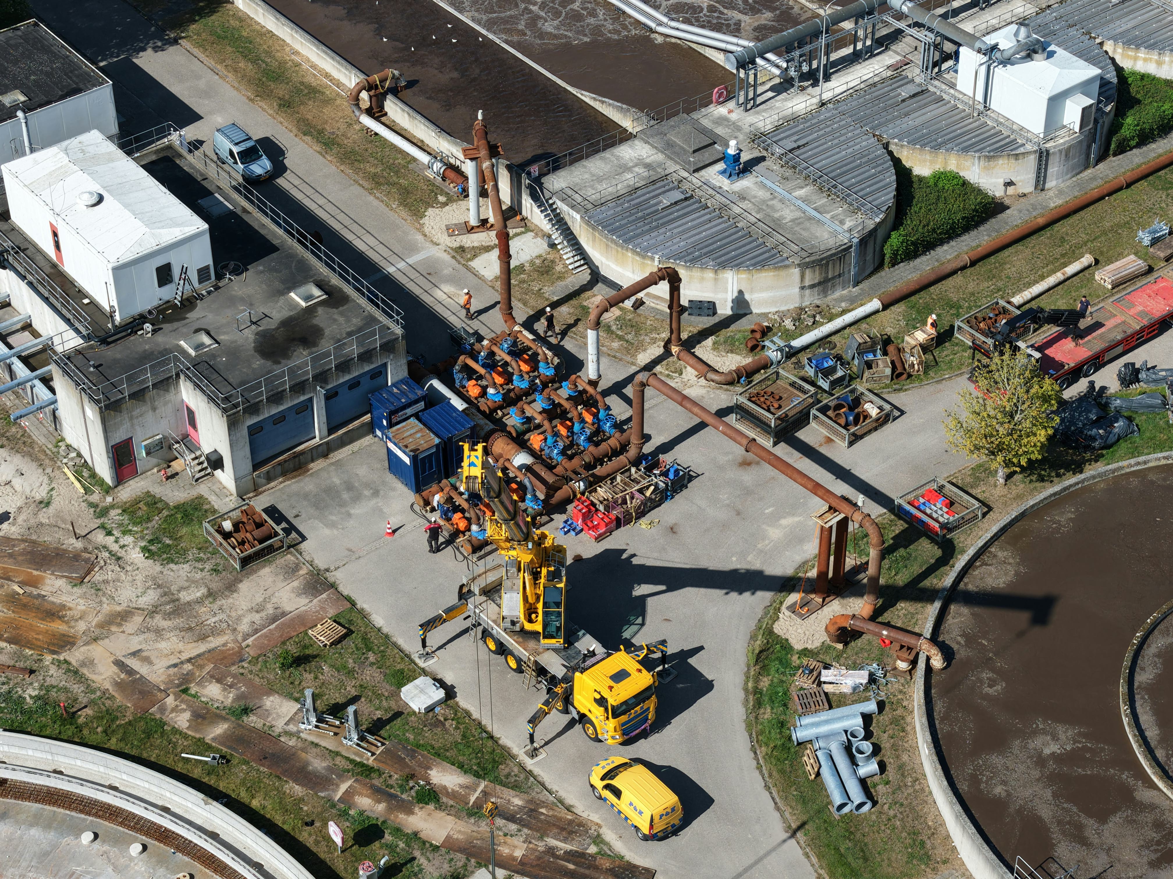 Tijdelijk harkrooster en ombouw Almere.