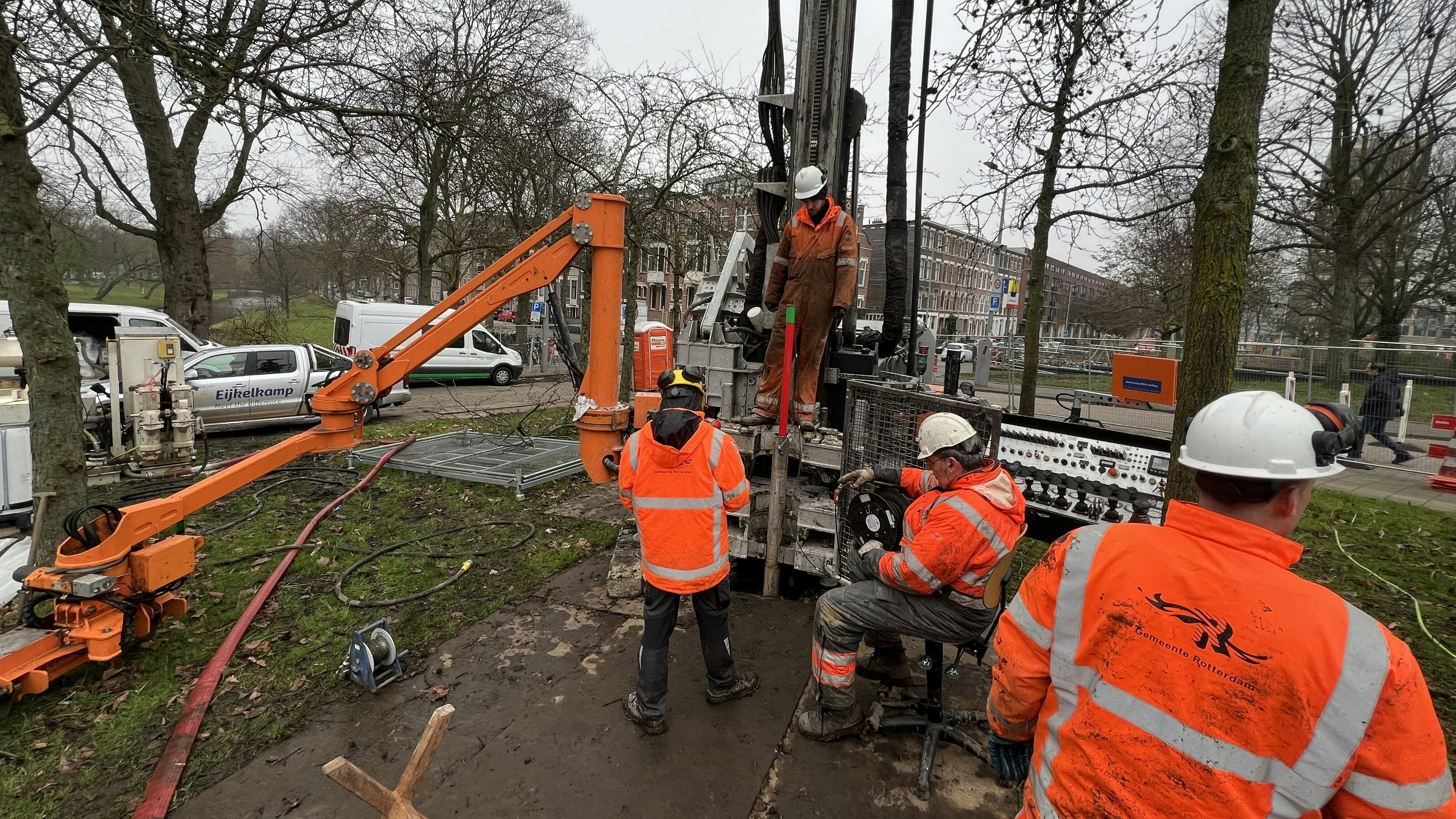 Grondboring in Rotterdam. Foto: Edo Beerda/Cobouw
