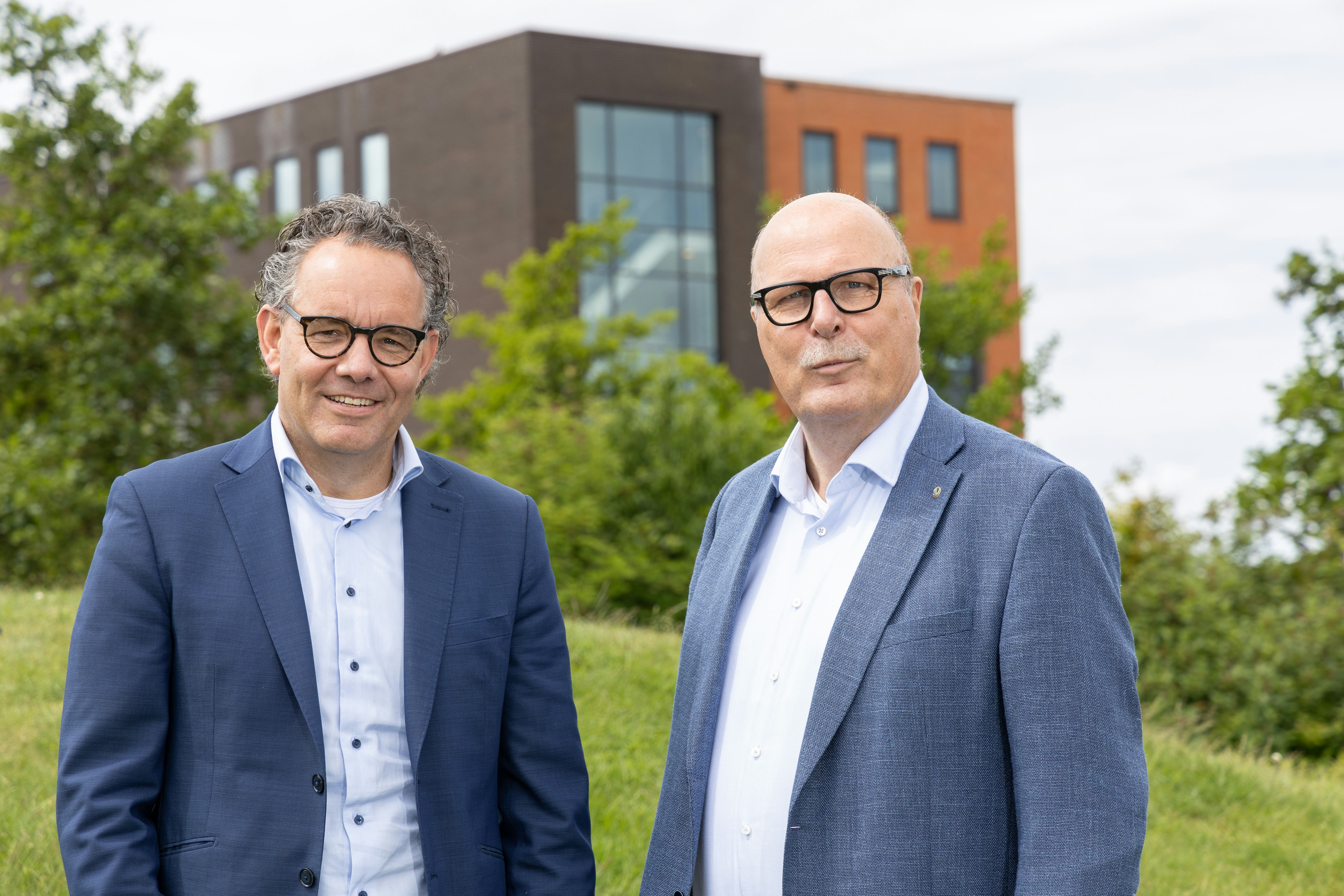Cfo Henk-Jan van der Veer (L) en ceo Henri van van der Kamp (R) van Van Gelder Groep: "De laatste jaren was onze eigen groei groter dan de groei door acquisities, dat weet ik wel zeker.". Foto: Ruben Hamberg