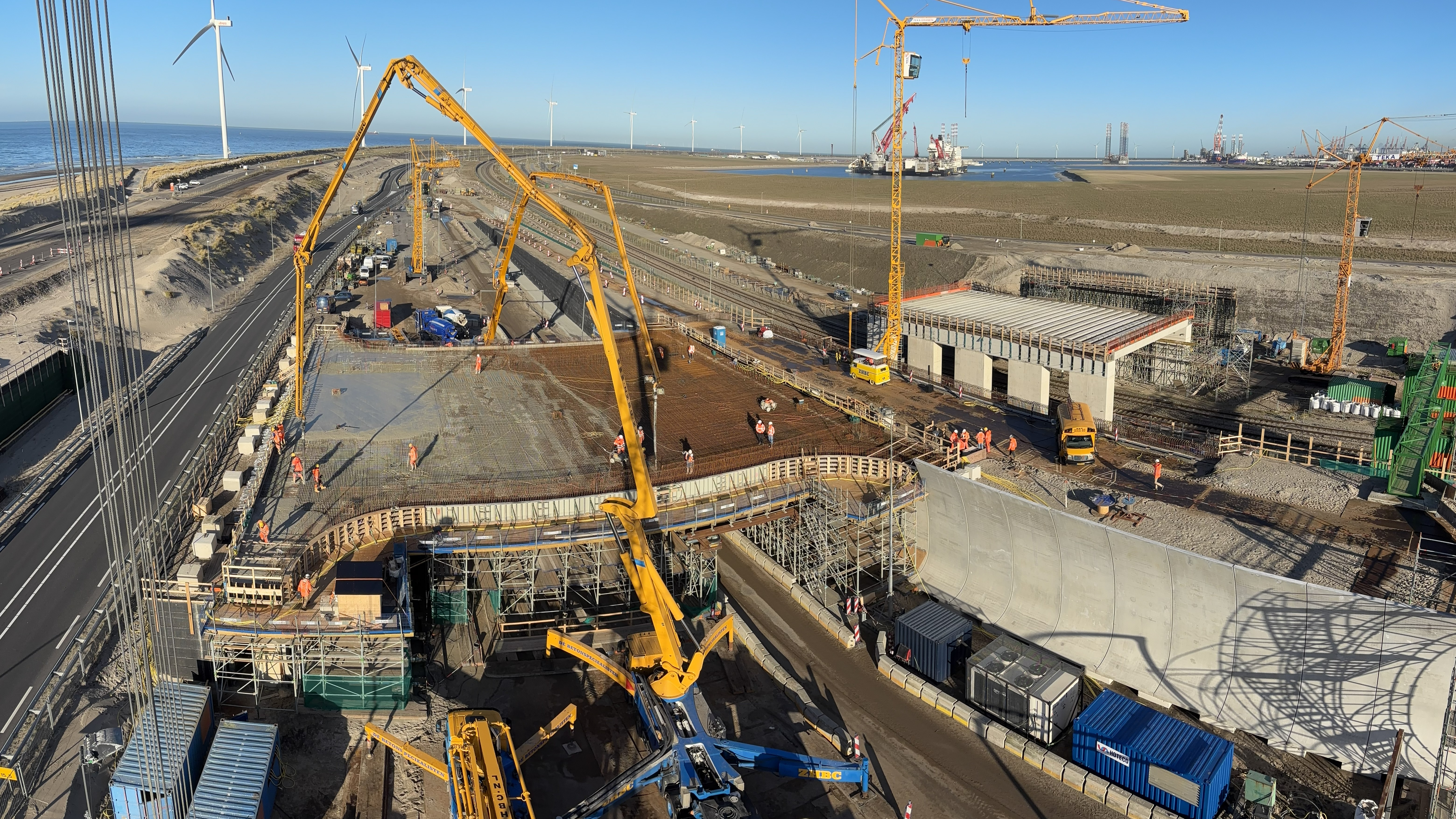 Het Prinses Alexiaviaduct in aanbouw. Foto: BAM Infra