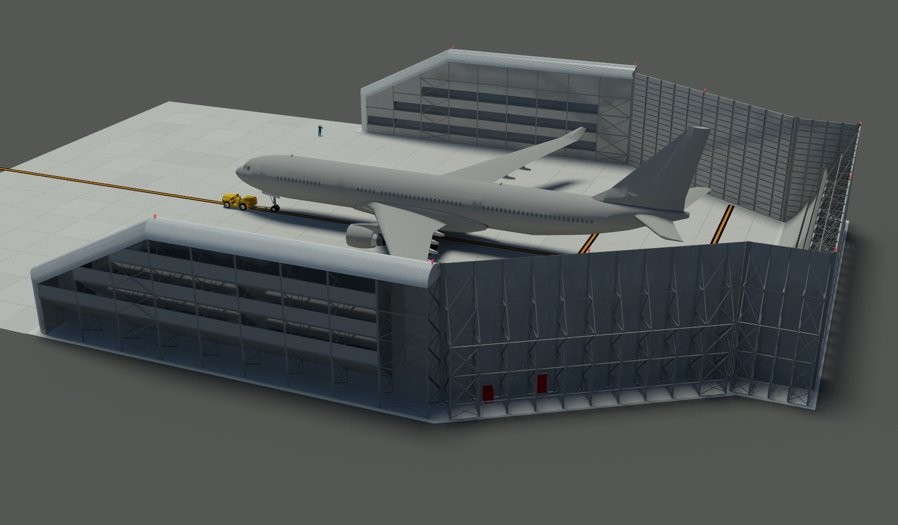 Impressie van de Ground Run-up Enclosure. Bron: BAM