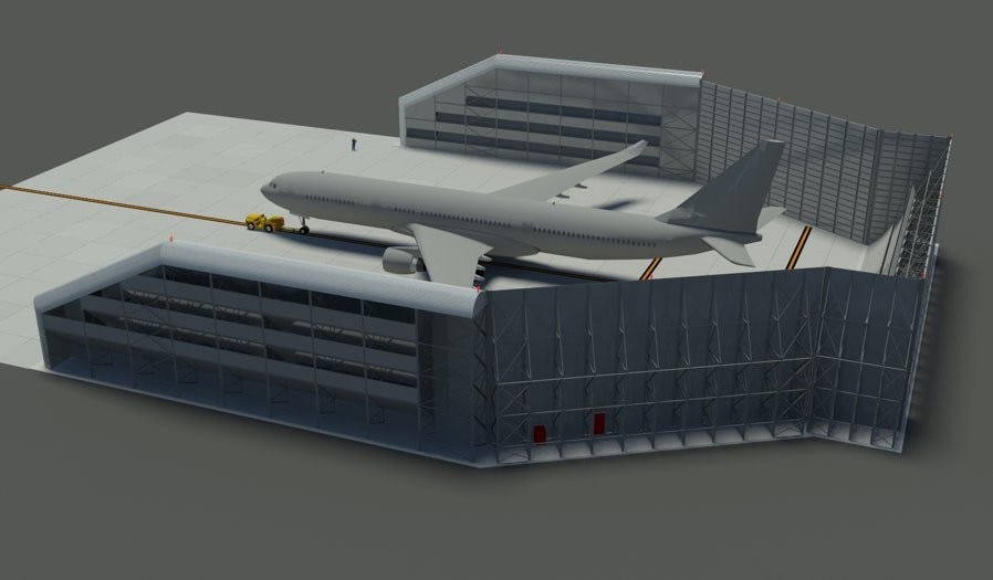 Impressie van de Ground Run-up Enclosure. Bron: BAM