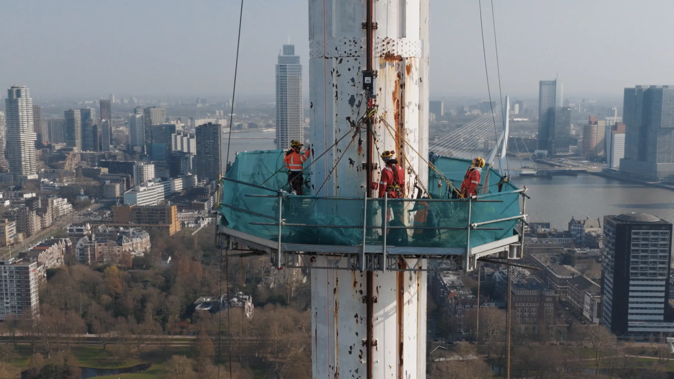 Renovatie van de Euromast. Foto: Smits Vastgoedzorg