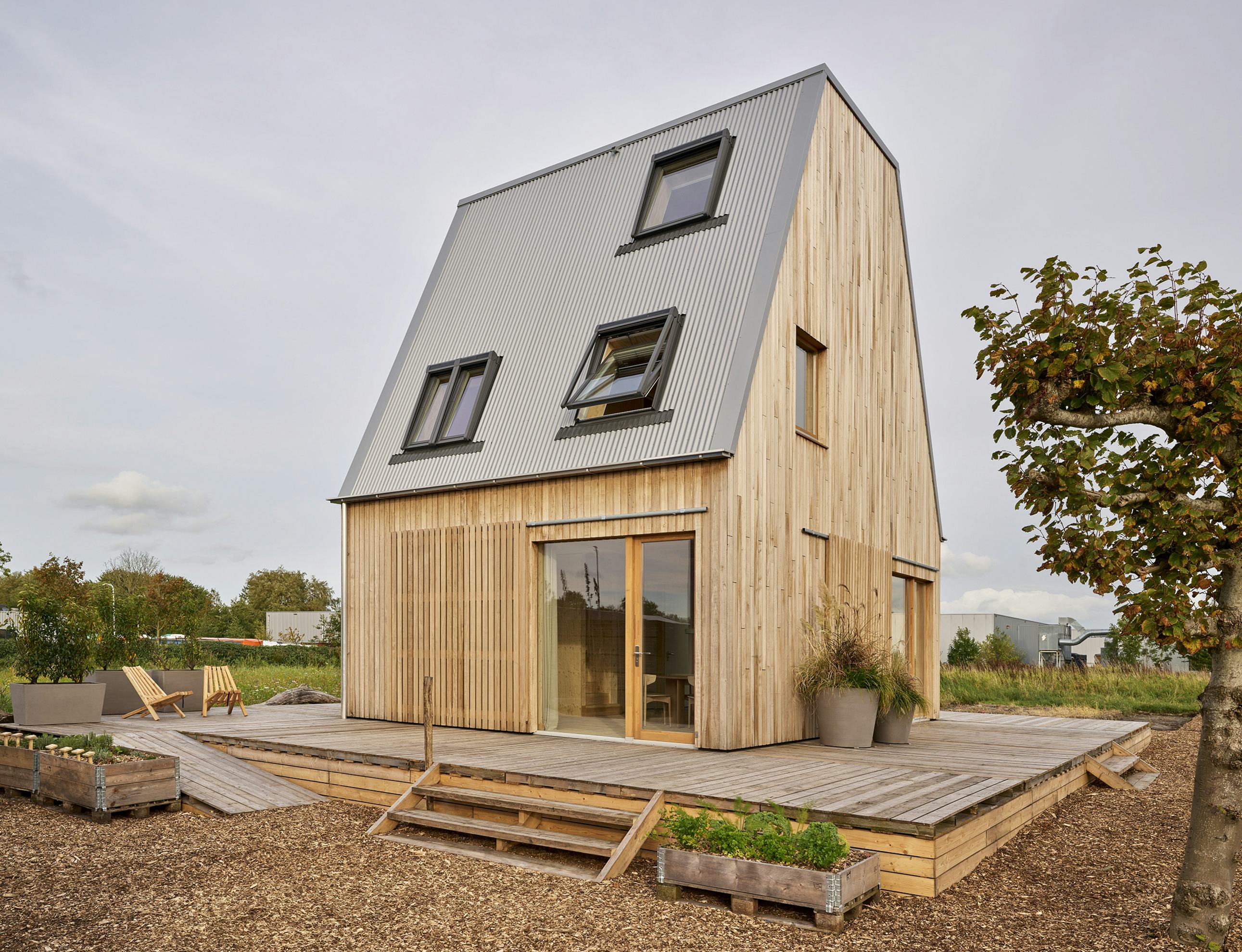 Bouwgroep Dijkstra Draisma (BGDD) realiseerde in Dokkum de Smûk-woning. Foto: Adam Mørk.