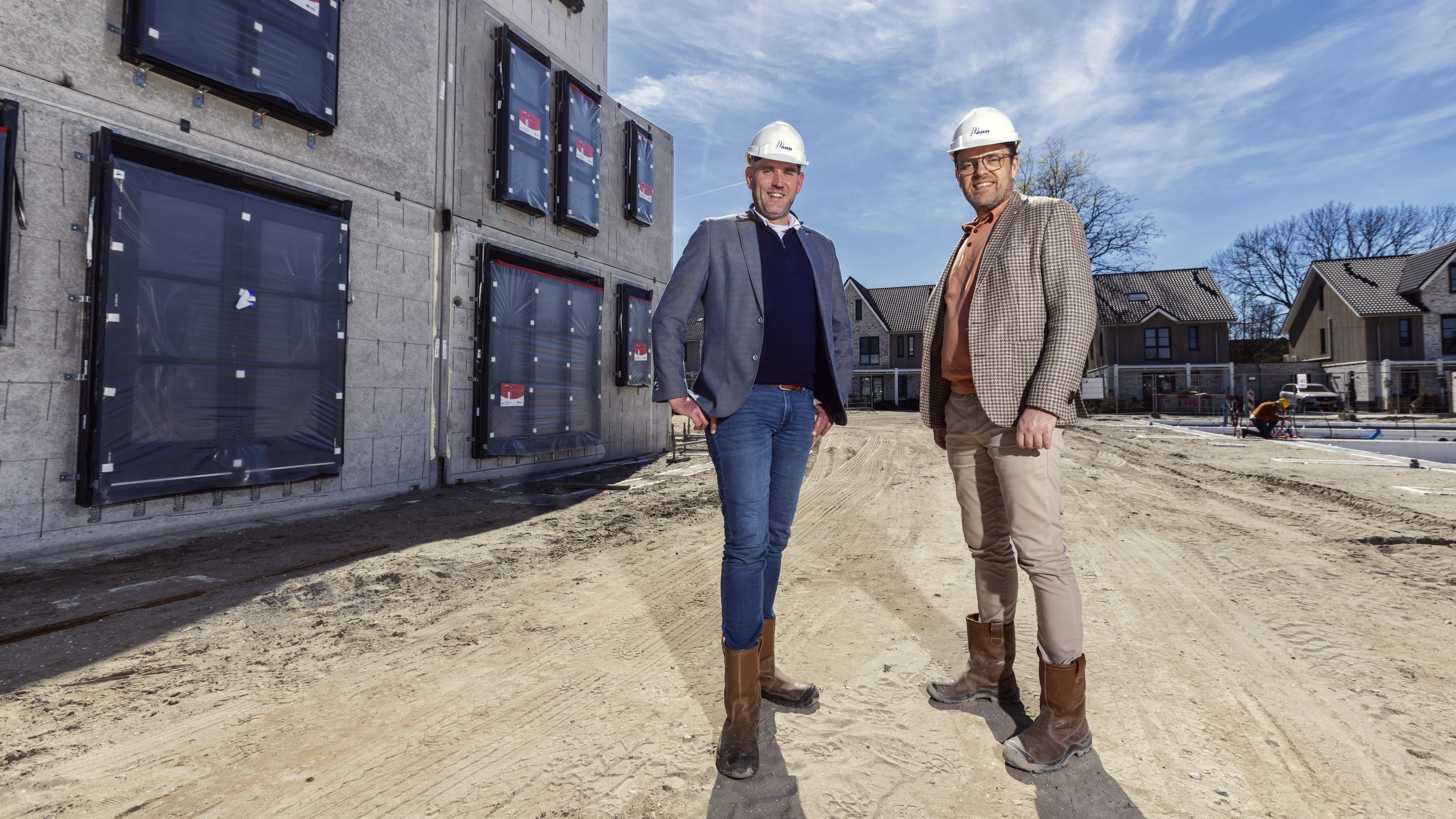 Directeuren Martin Visser en Frank van Dijk van ABB Bouwgroep. Foto: Guido Benschop