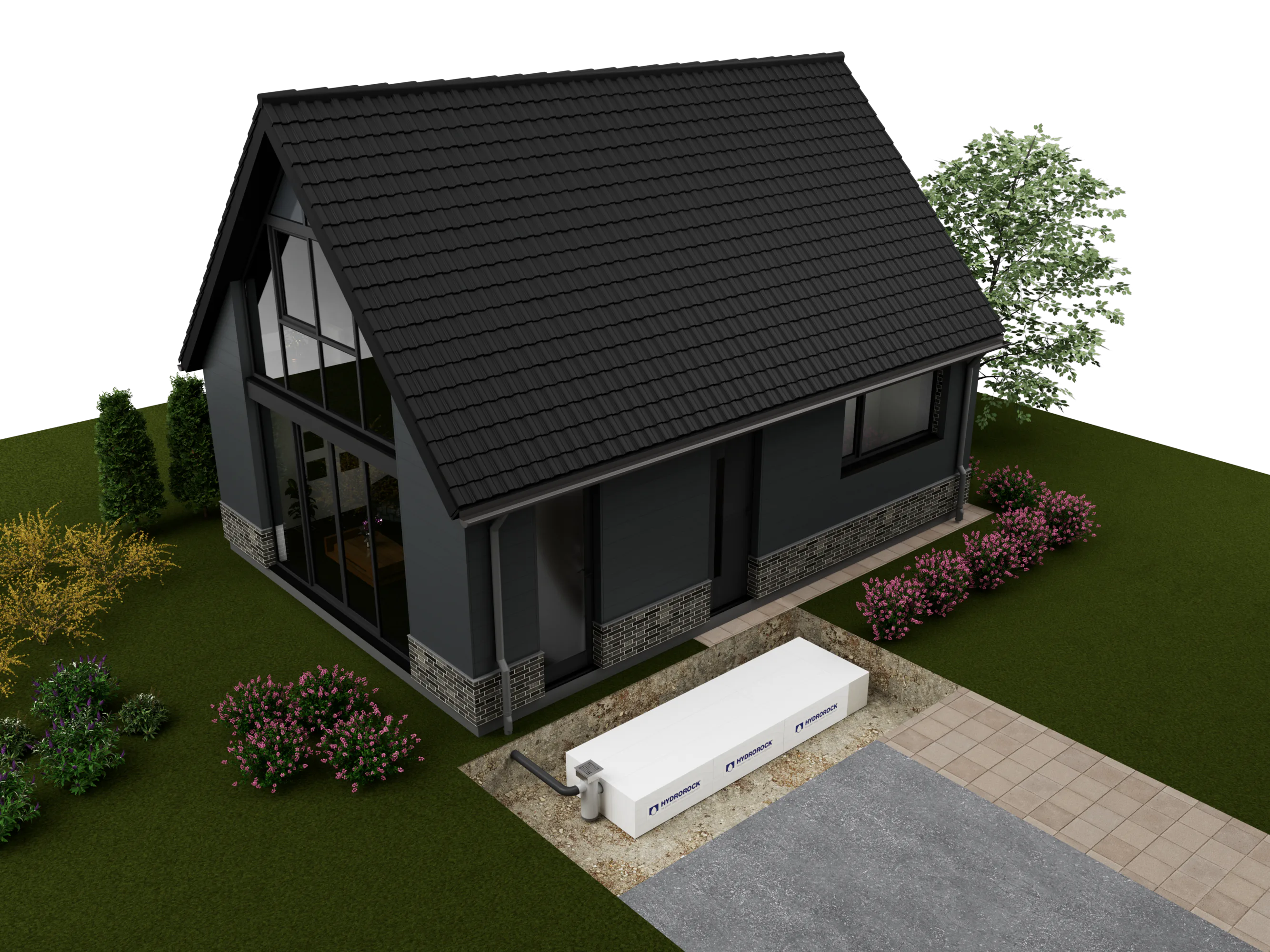 De nieuwste innovatie voor het afkoppelen per woning is de Hydrorock afkoppelkit.